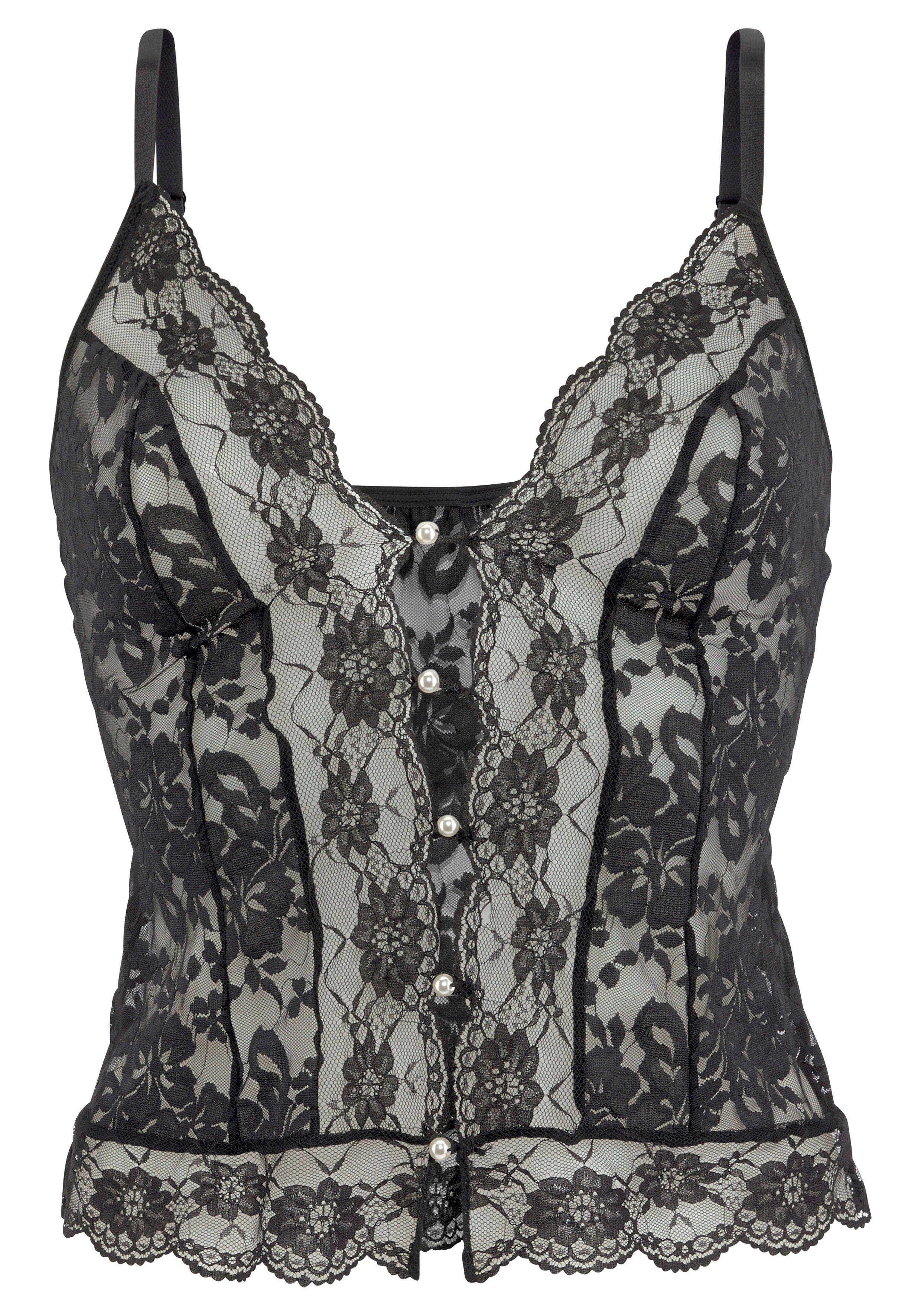 petite fleur gold Spitzentop aus Spitze, sexy Dessous, Reizwäsche