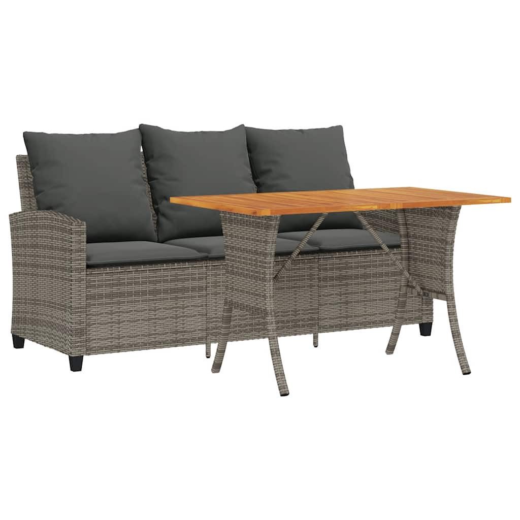 vidaXL Loungesofa Gartensofa 3-Sitzer mit Kissen günstig online kaufen