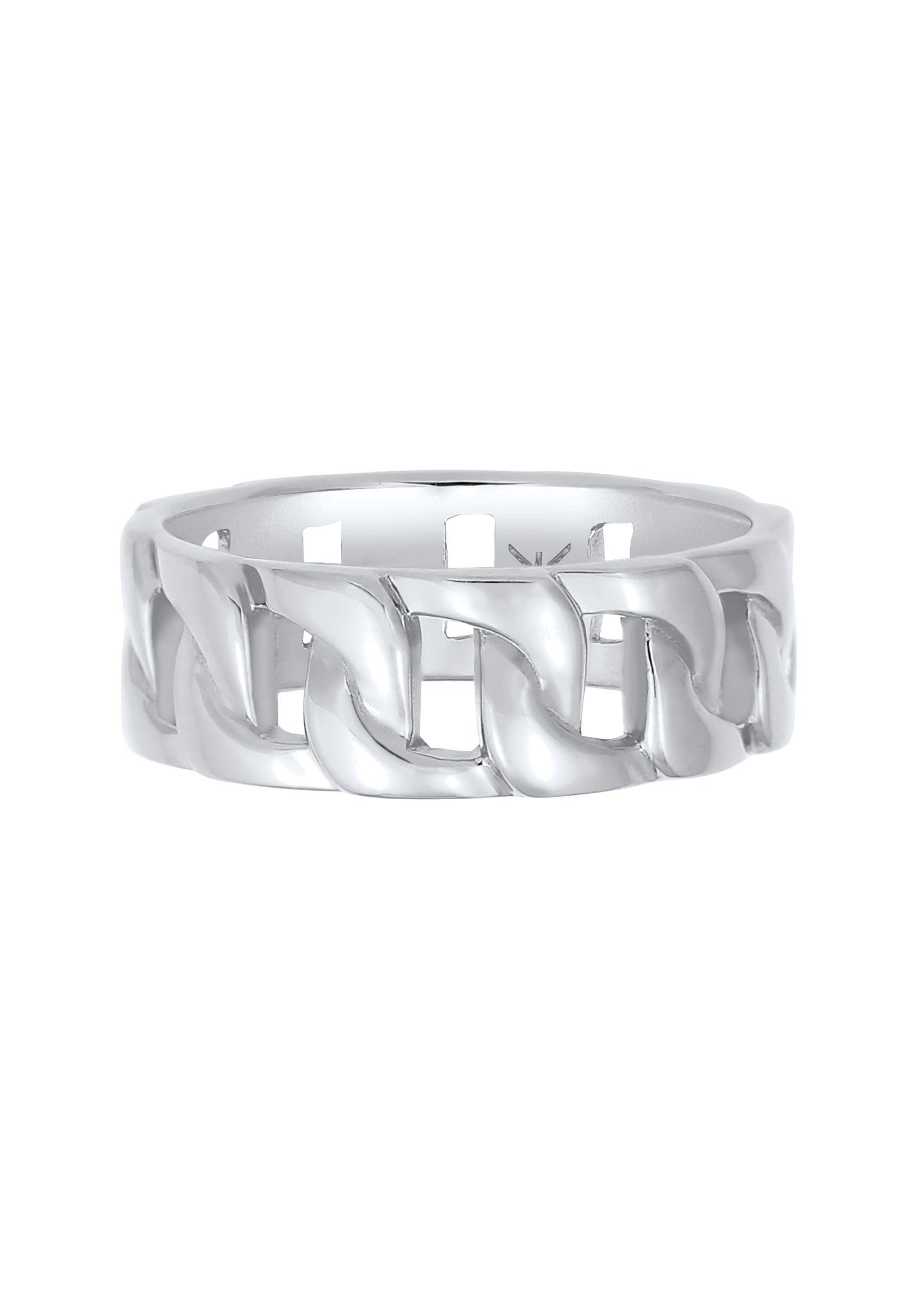 Kuzzoi Silberring Herren Chunky Chain Look günstig online kaufen