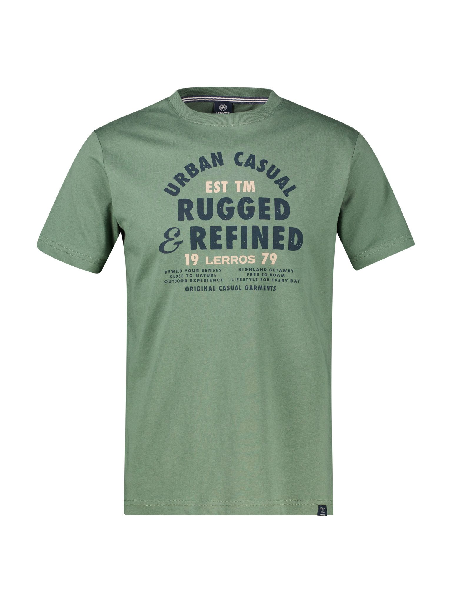 LERROS Kurzarmshirt Sommershirt mit Schriftzug – Bild 3 von 4