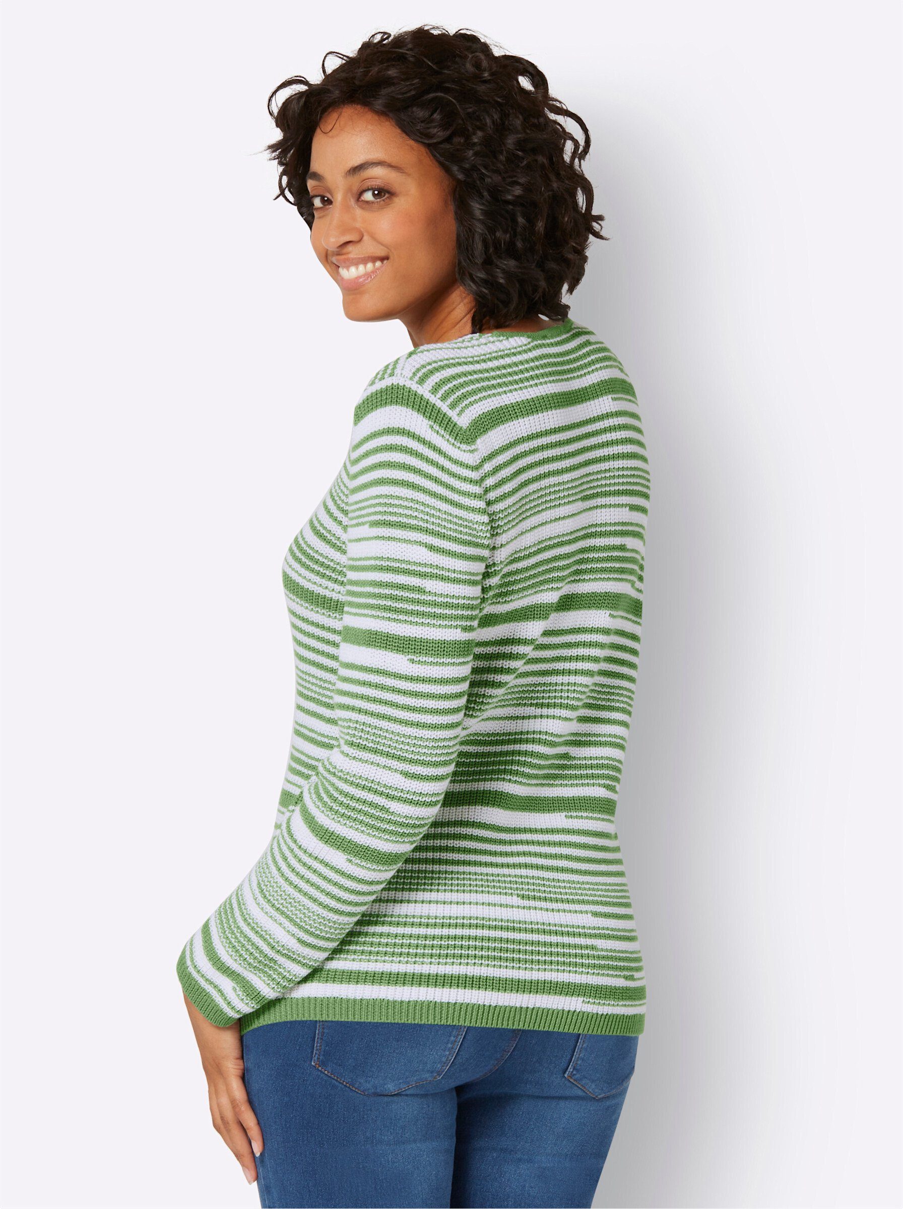 Witt Strickpullover V-Ausschnitt-Pullover .