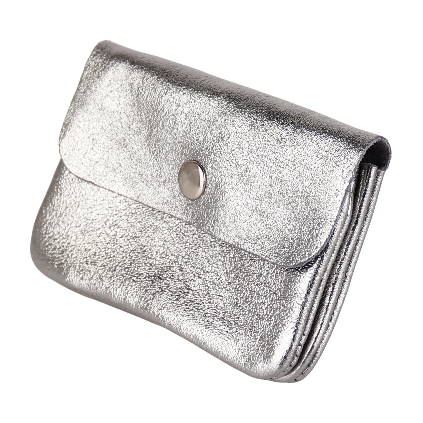 MIRROSI Mini Geldbörse Damen Kleines Portemonnaie MADE IN ITALY Echtleder (11x8x2cm BxHxT), viele tolle Trendfarben zur Auswahl, leicht