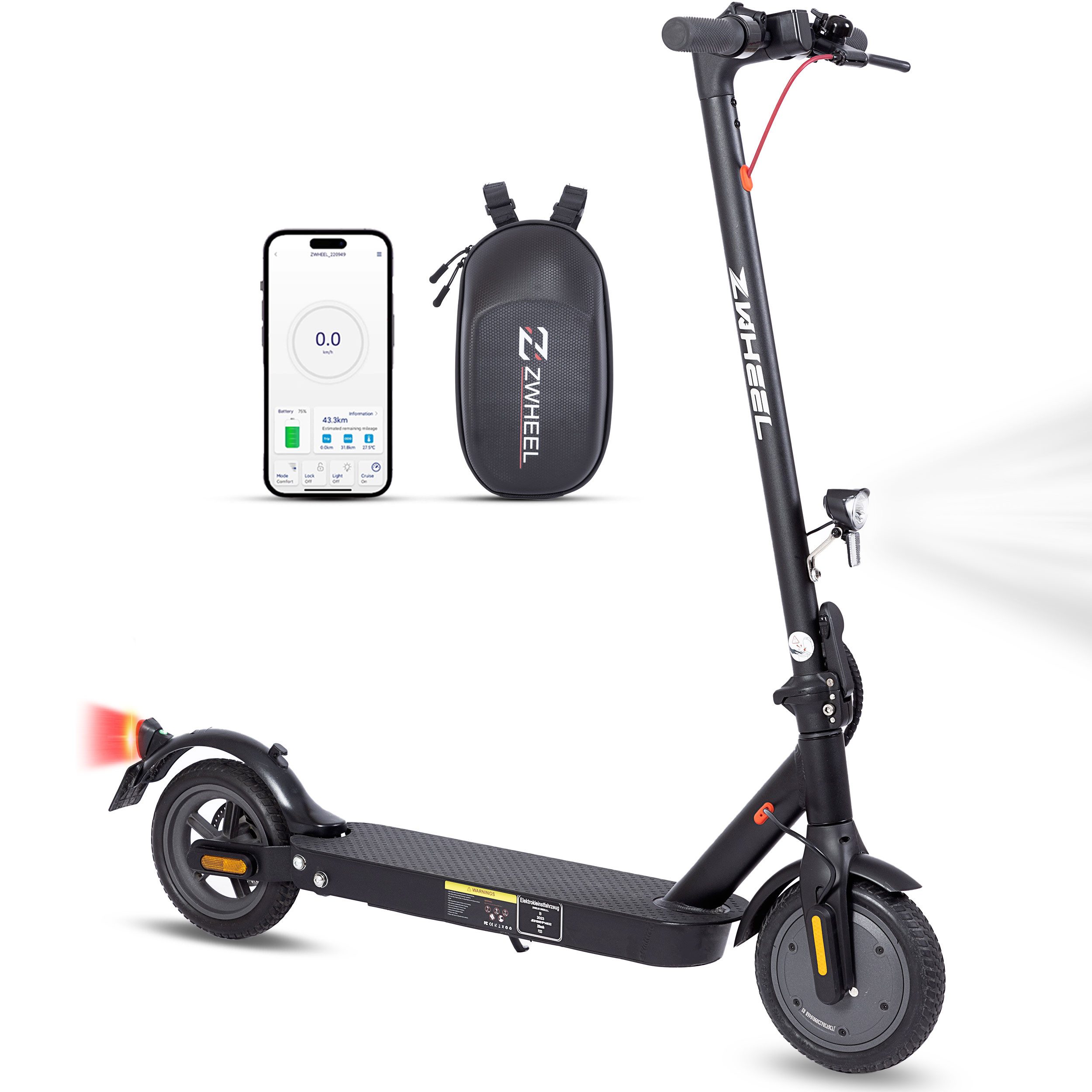 E-Scooter 8.5 Zoll Elektroroller, faltbar, max 35 km, mit Straßenzulassung