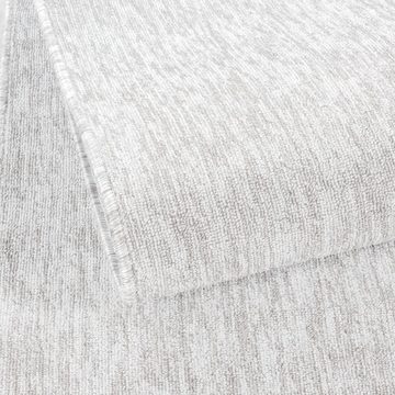 Teppich Kurzflor Teppich Neva Creme, Teppich Boss, rund, Höhe: 7 mm