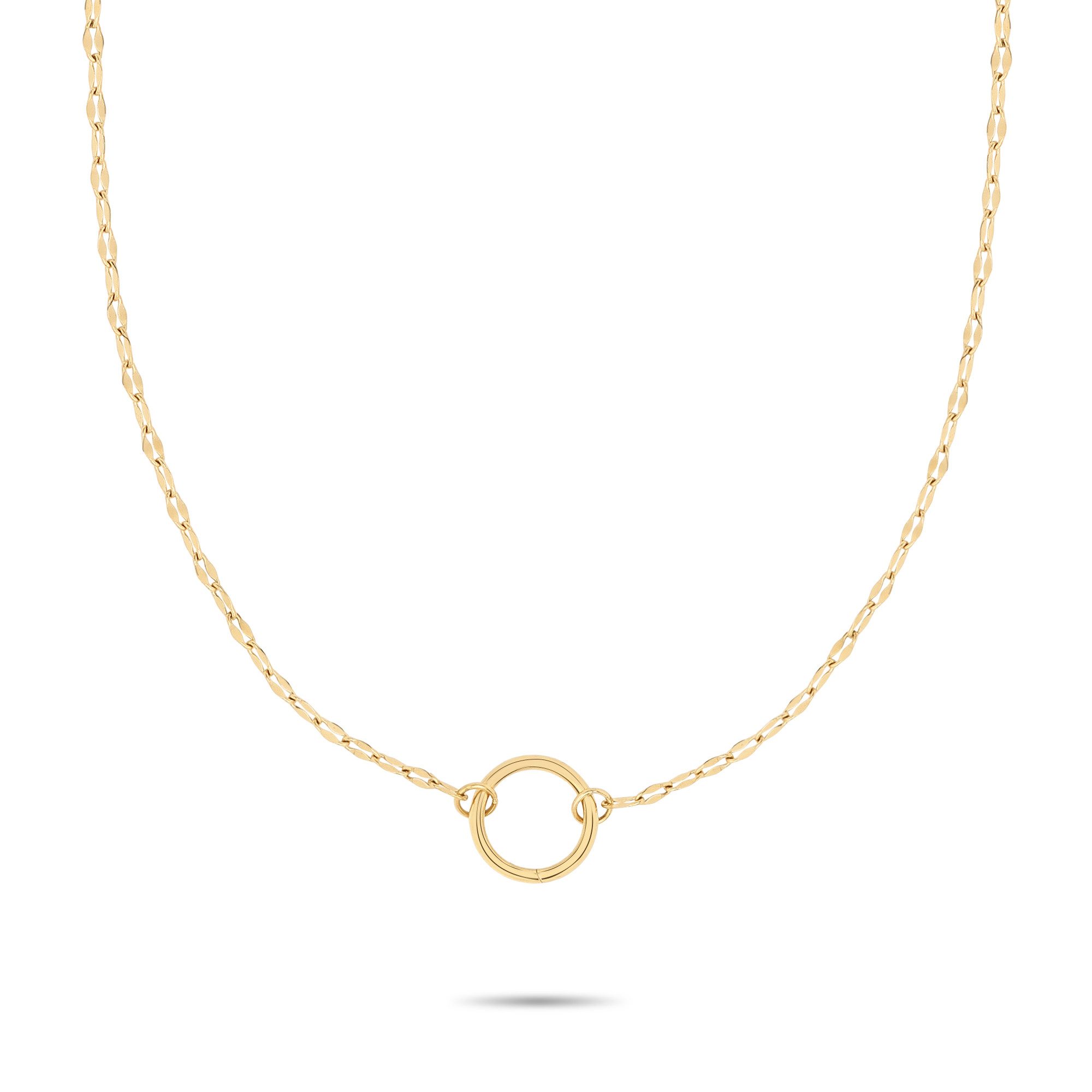 Charm-Kette Schmuck Geschenk Edelstahl Charm Halskette The Lip Chain