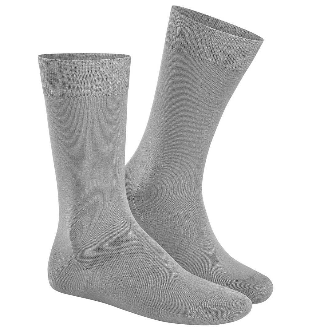 KUNERT Basicsocken CLARK (1-Paar) Feinste Herren Baumwoll-Socken für eine perfekte Passform Lichtgrau 0170 | Socken