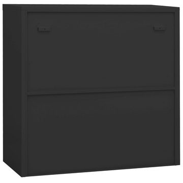 vidaXL Aktenschrank Aktenschrank Schrank abschließbar Büroschrank Anthrazit 90x40x90 cm St