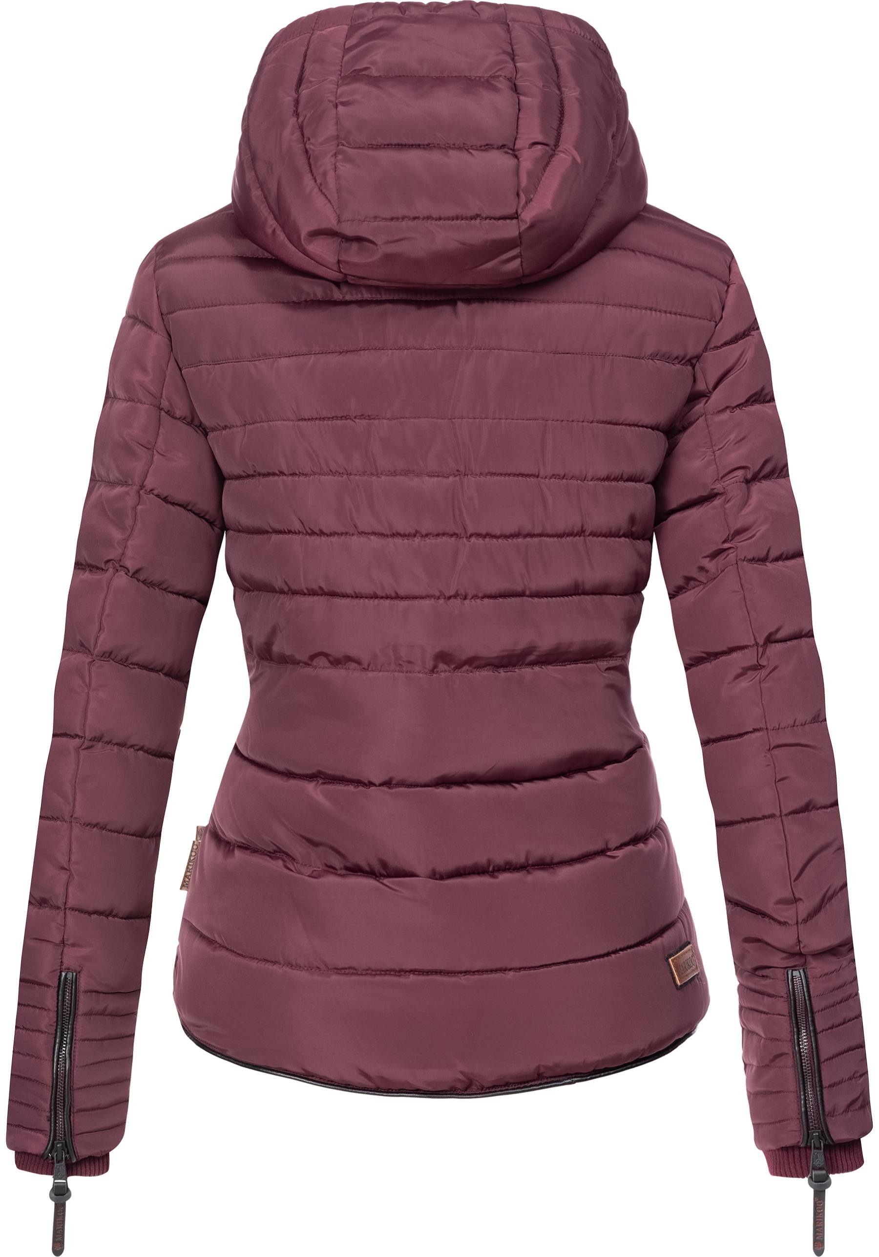 Marikoo Winterjacke Amber stylische Steppjacke mit Teddyfutter – Bild 3 von 5