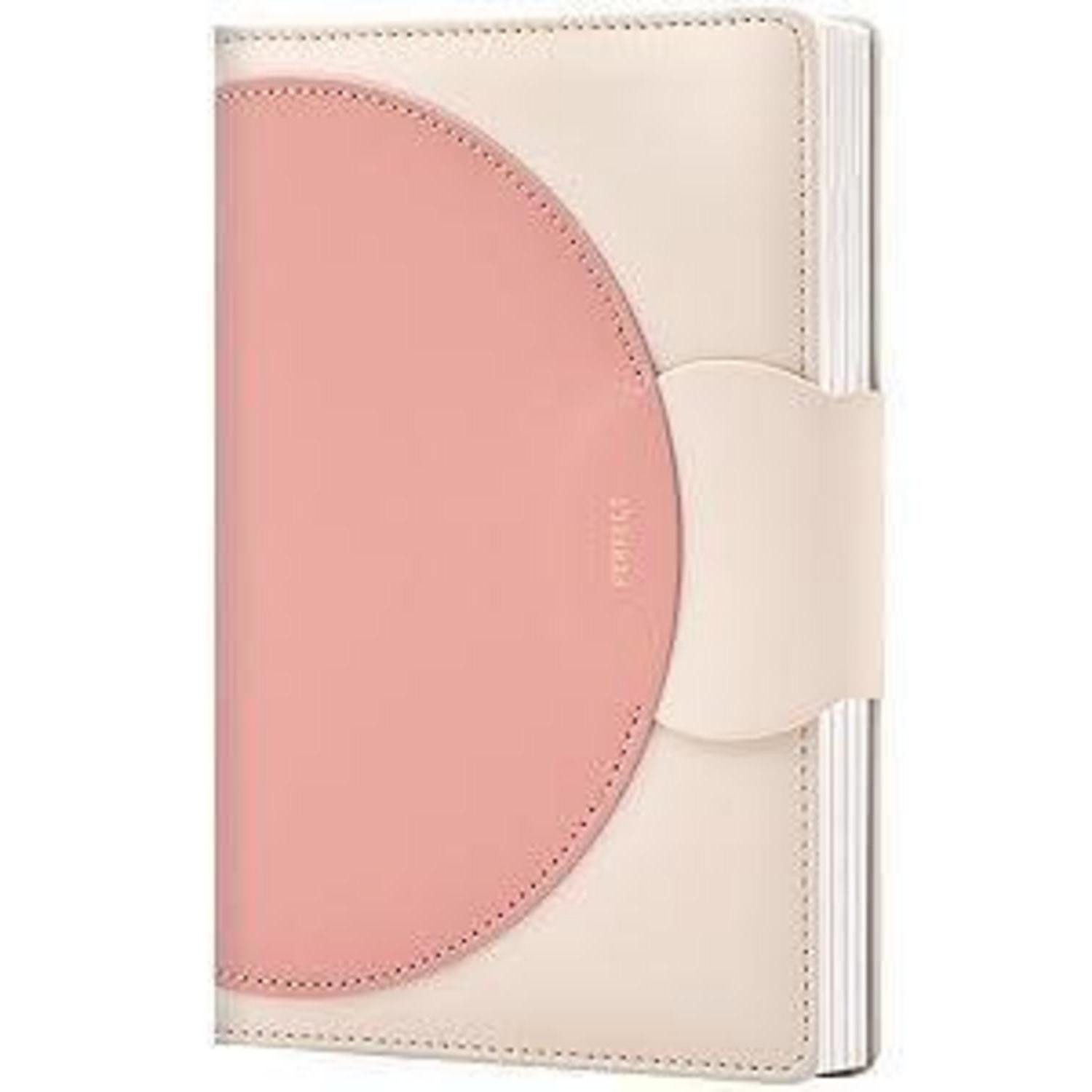 LuxusKollektion Tagebuch Notizbuch A5 liniert mit Schnalle Rosa in Lederoptik