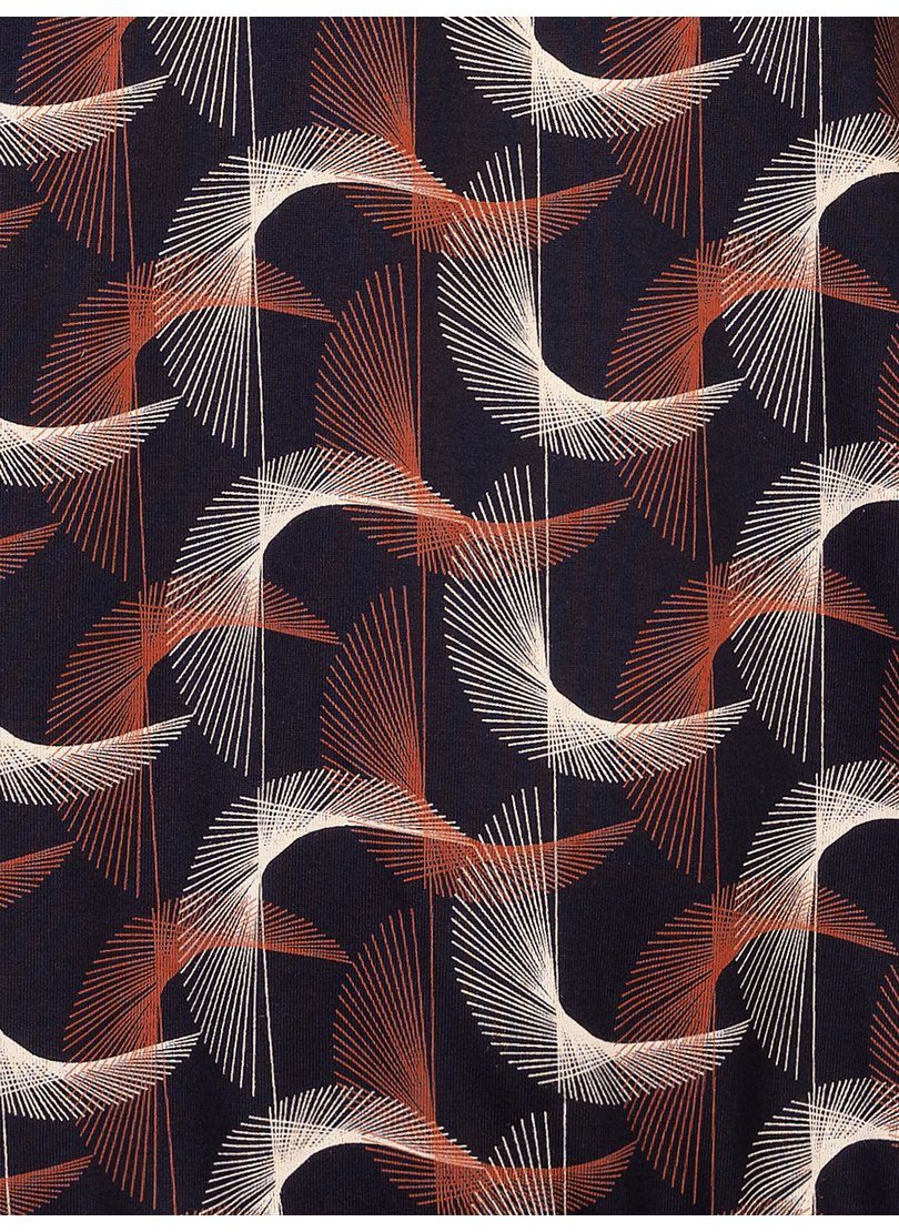 Trigema mit abstraktem TRIGEMA Shorts Print-Muster Bermudas