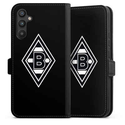 DeinDesign Handyhülle Wappen Borussia Mönchengladbach Gladbach Borussia Raute Schwarz, Samsung Galaxy A34 5G Hülle Handy Flip Case Wallet Cover