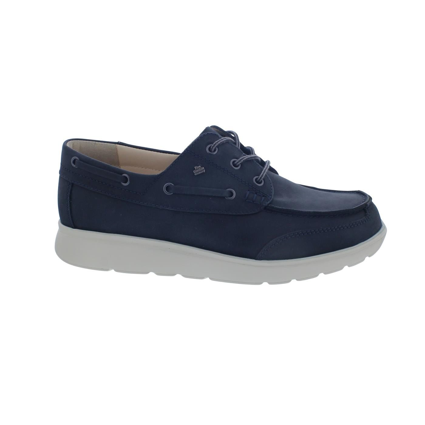 Finn Comfort Sucre Halbschuh, Nubukleder, marineblau, Wechselfußbett Schnürschuh