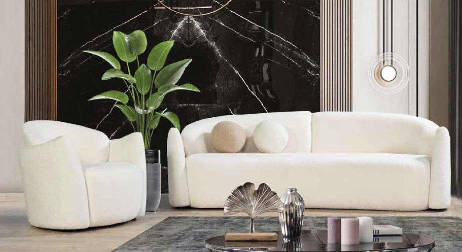 JVmoebel Sofa, Wohnzimmer Textil Luxus Sofa Couch Polster Design Sofagarnitur