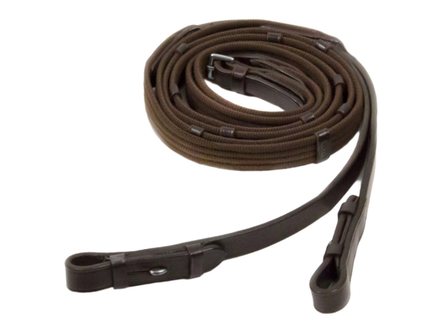 Schockemöhle Sports Sattelgurte Gurtzügel mit Zaumhaken in dark brown/silver