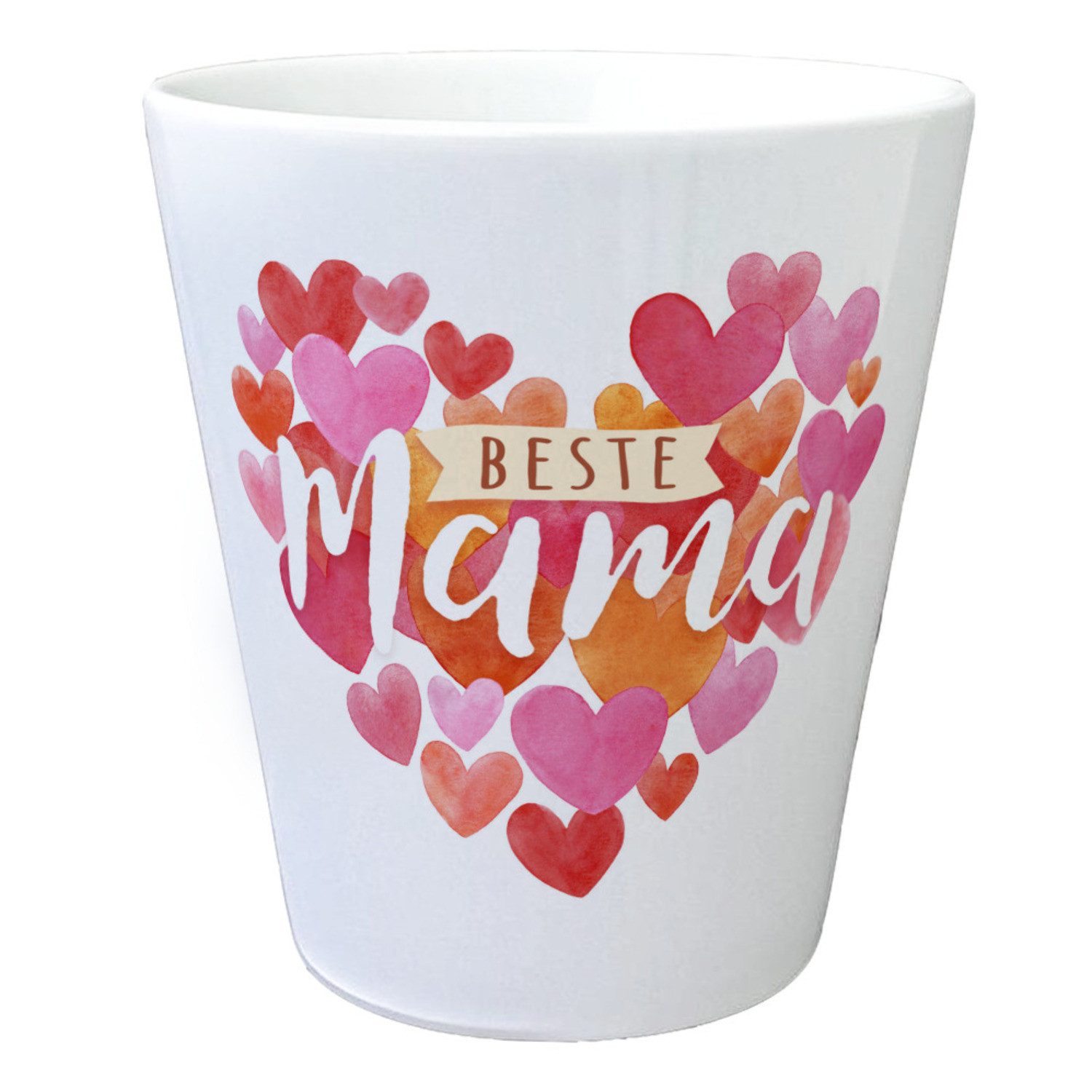 Blumentopf Herzen Blumentopf mit Spruch Beste Mama