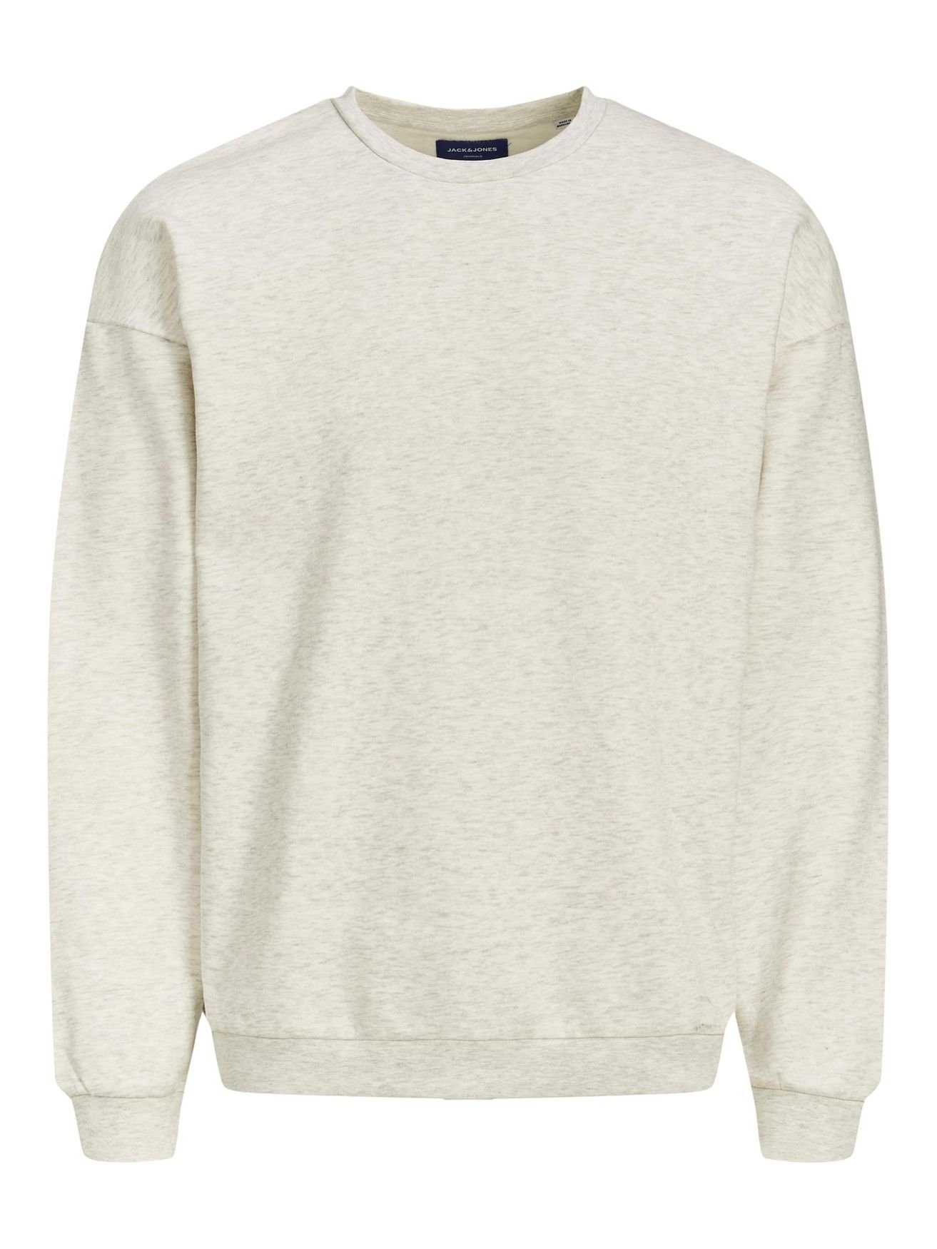 Pullover Plus Size Jones JJEBASIC Hellgrau Sweatshirt Sweater Sweatshirt Übergröße in Basic Jack 4521 &