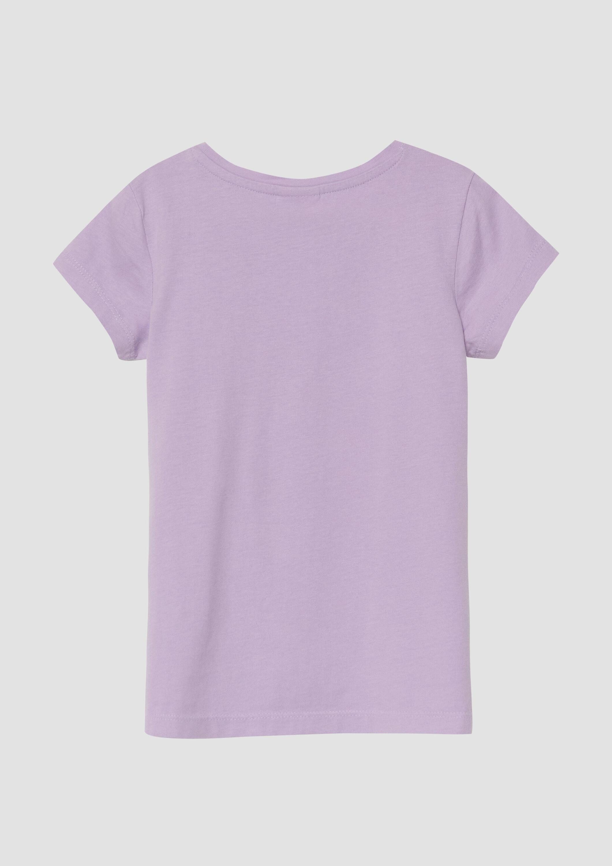 s.Oliver Kurzarmshirt T-Shirt T-Shirt mit Pailletten-Artwork im A-Shape