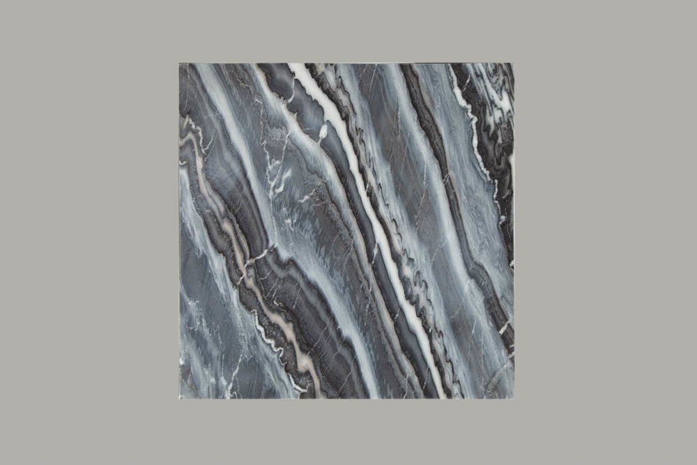 · Wohnzimmer riess-ambiente · Couchtisch Metall Marmor eckig 50cm grau / · ELEMENTS schwarz,