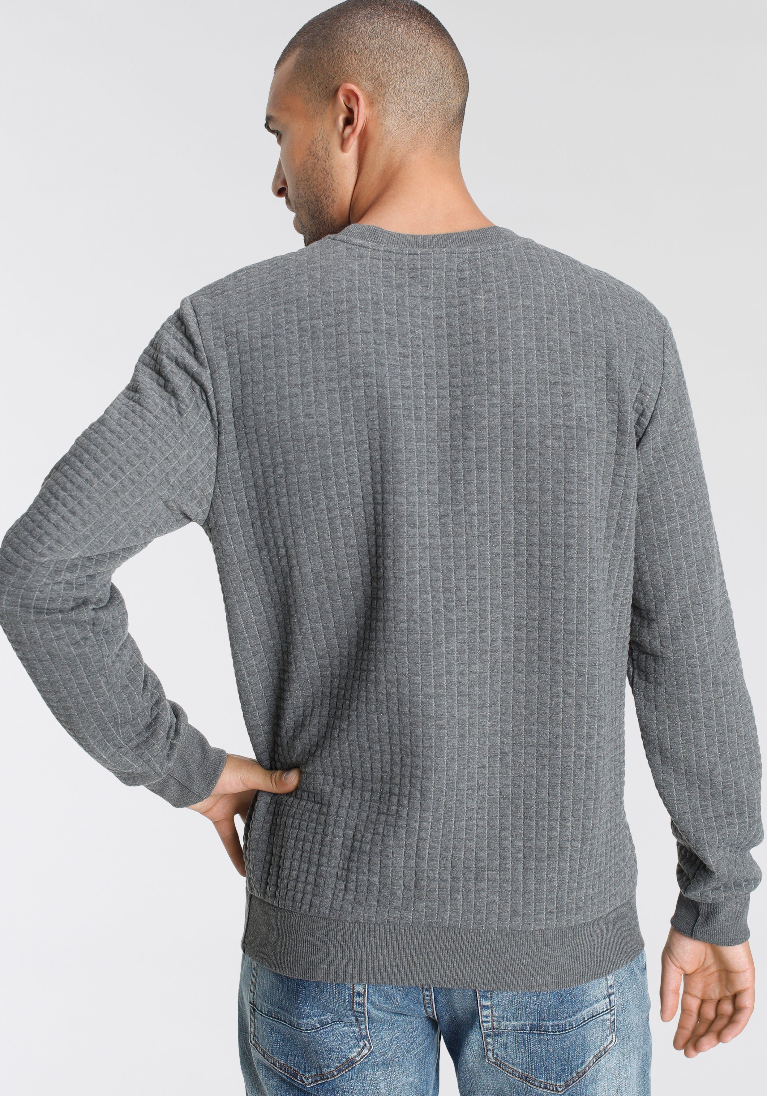 AJC Sweatshirt schmal geschnitten, unifarben, Rundhalsausschnitt