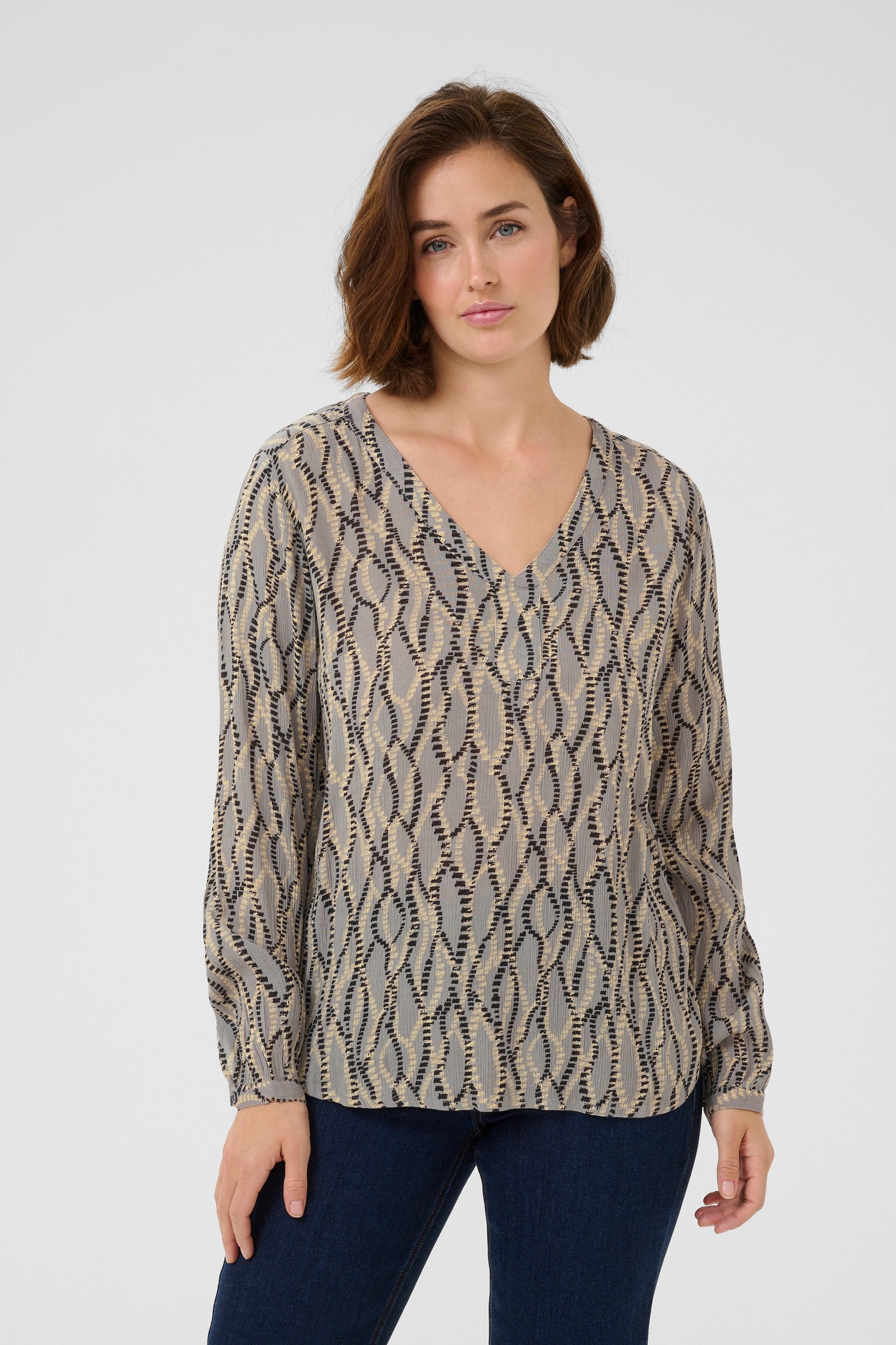 Langarmbluse Bluse langarm KAamber