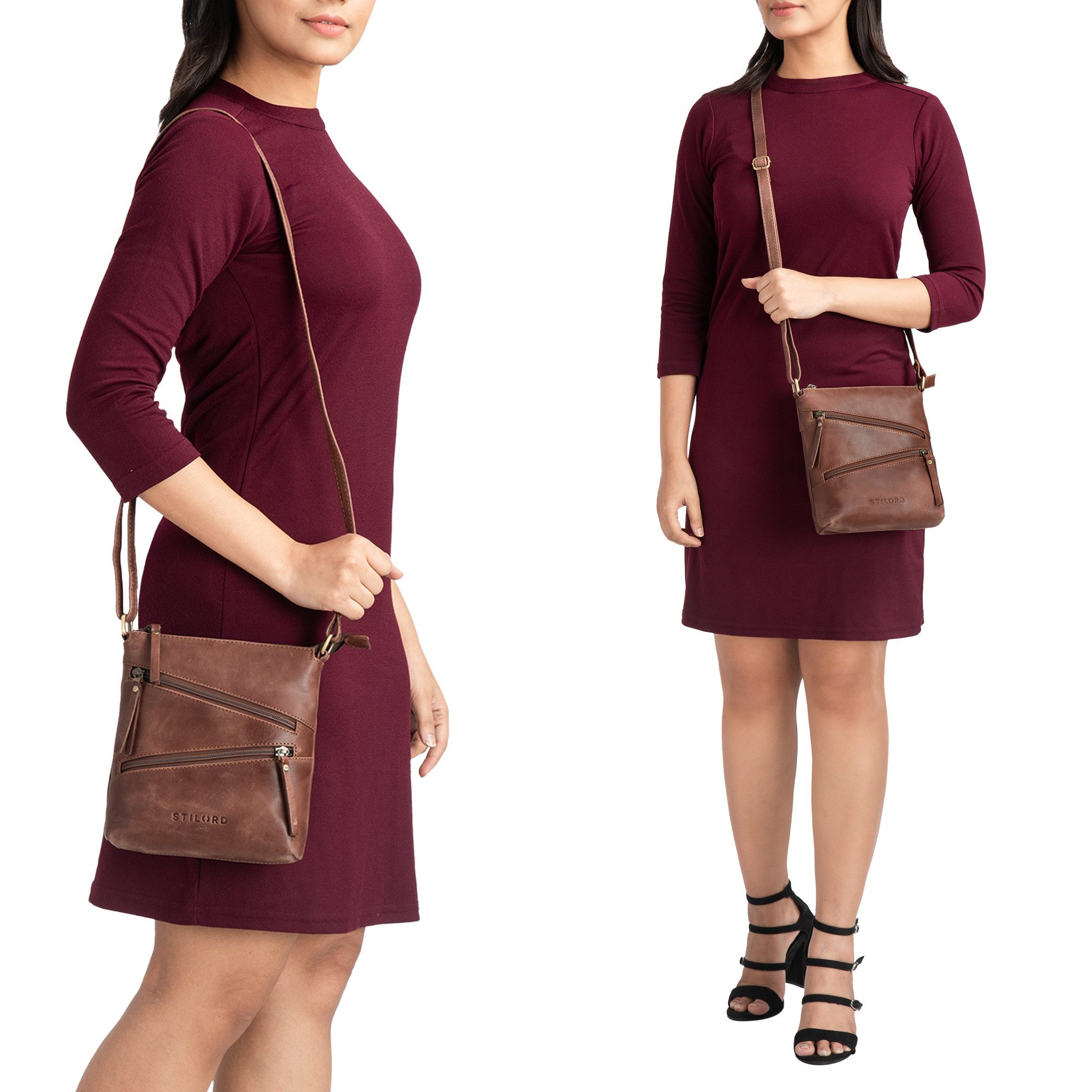 STILORD Handtasche "Alina" Schultertasche Damen Leder Vintage günstig online kaufen