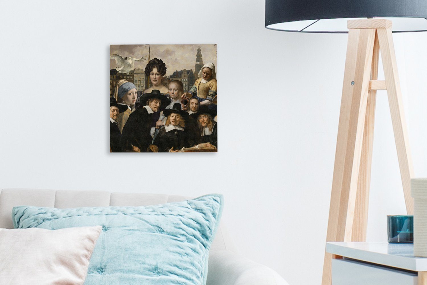 St), Gemälde OneMillionCanvasses® Leinwand Alte Wohnzimmer für Kunst (1 - Collage, Meister Bilder Schlafzimmer -