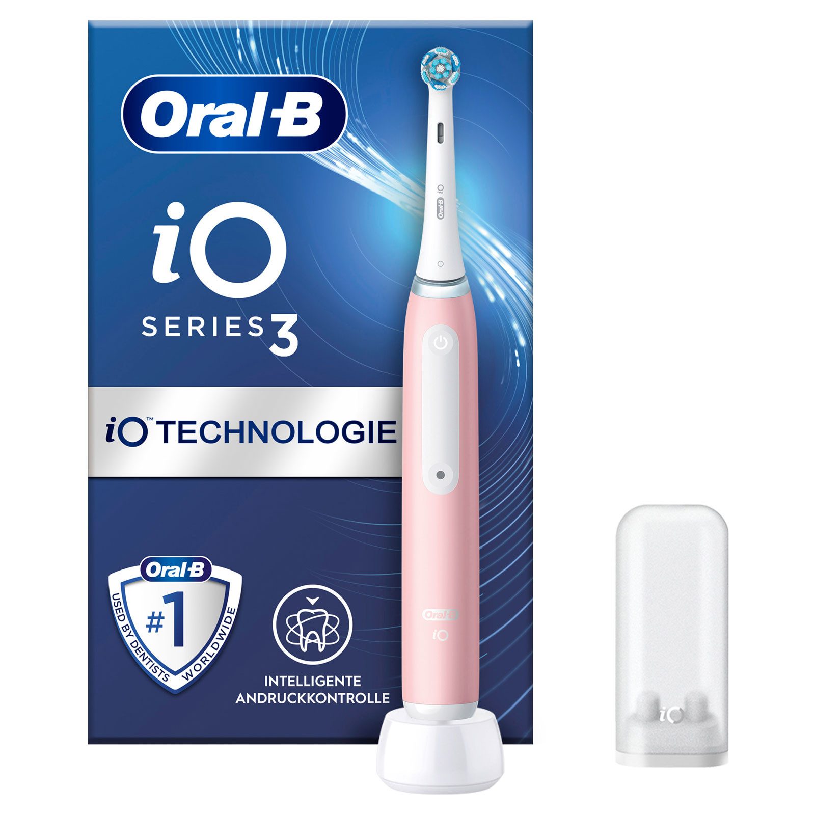 Oral-B Elektrische Zahnbürste iO 3, Drei Putzprogramme, Magnetische iO-Technologie, Andruckkontrolle