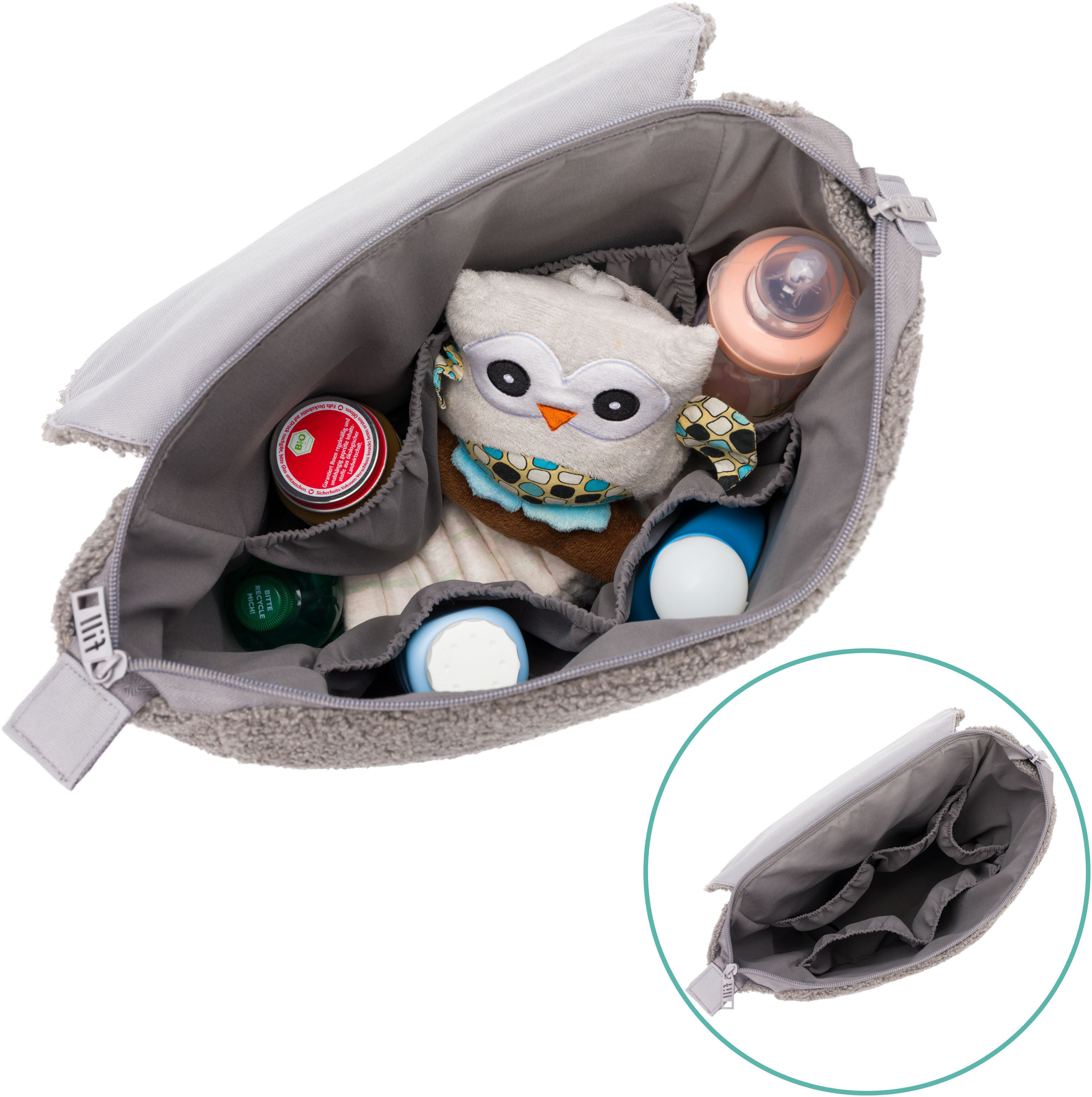 Fillikid Wickelrucksack Teddy, inkl. Wickeltunterlage