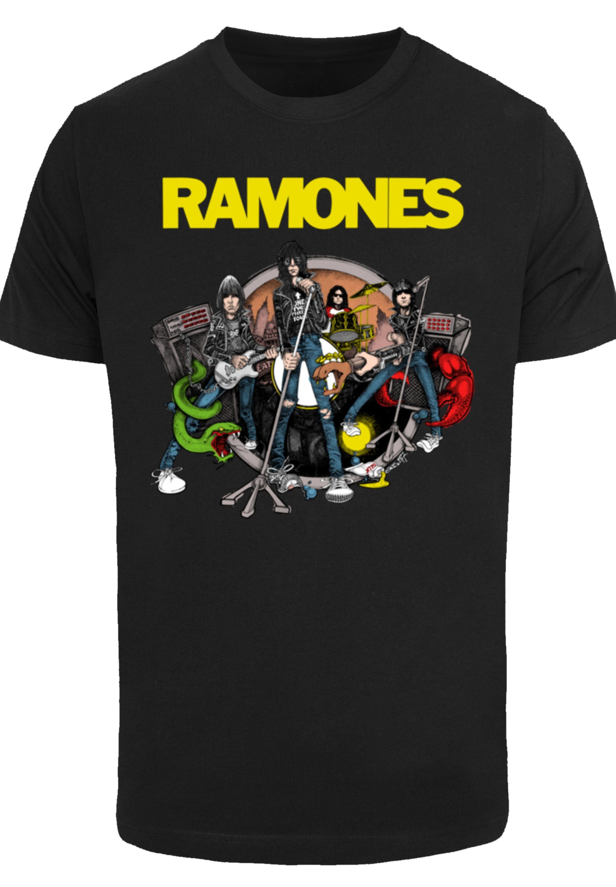 F4NT4STIC T-Shirt Ramones Rock Musik Band Road To Ruin Premium Qualität,  Band, Rock-Musik, Sehr weicher Baumwollstoff mit hohem Tragekomfort
