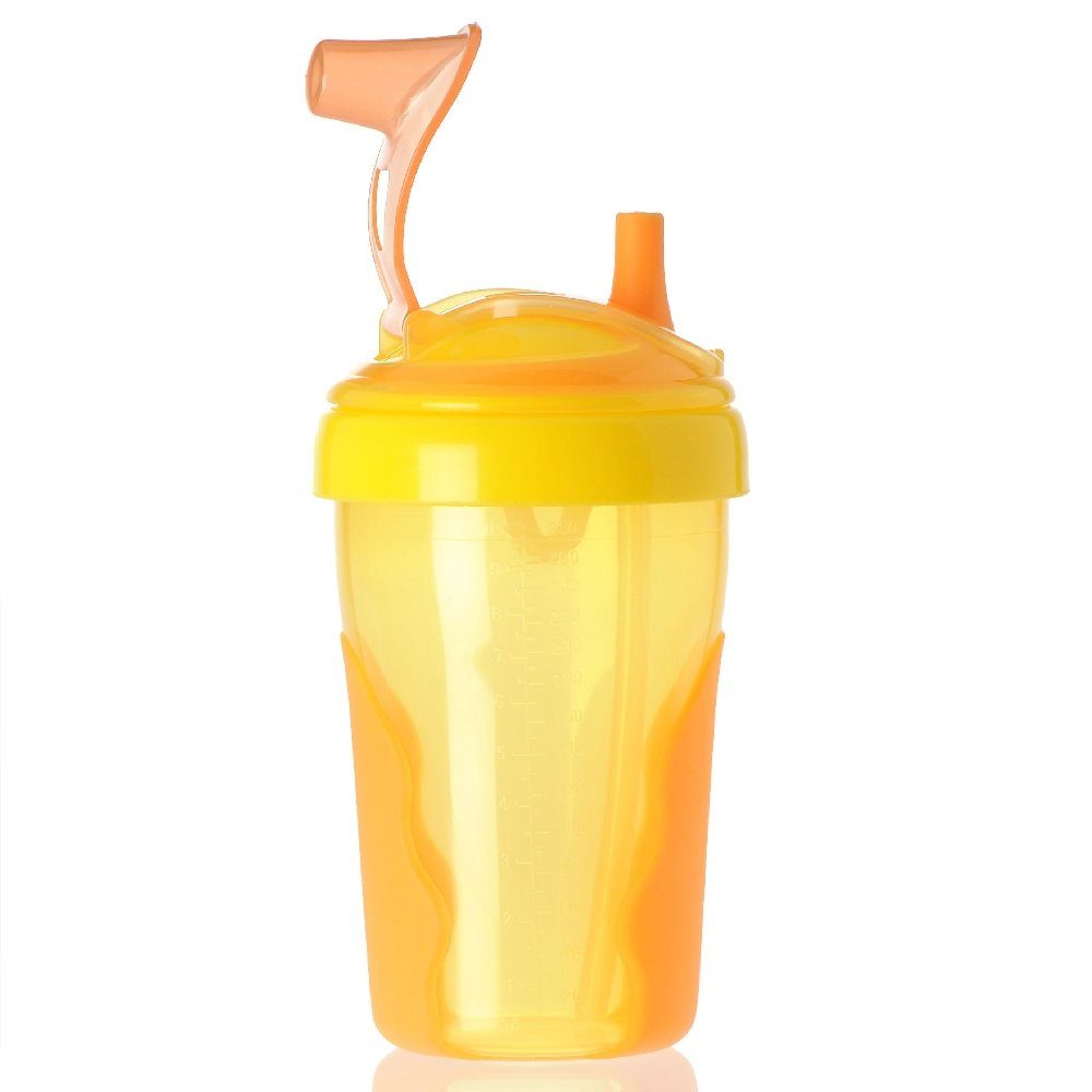 Babyflasche Kinder Strohhalmbecher ergonomisch geformt, auslaufsicher