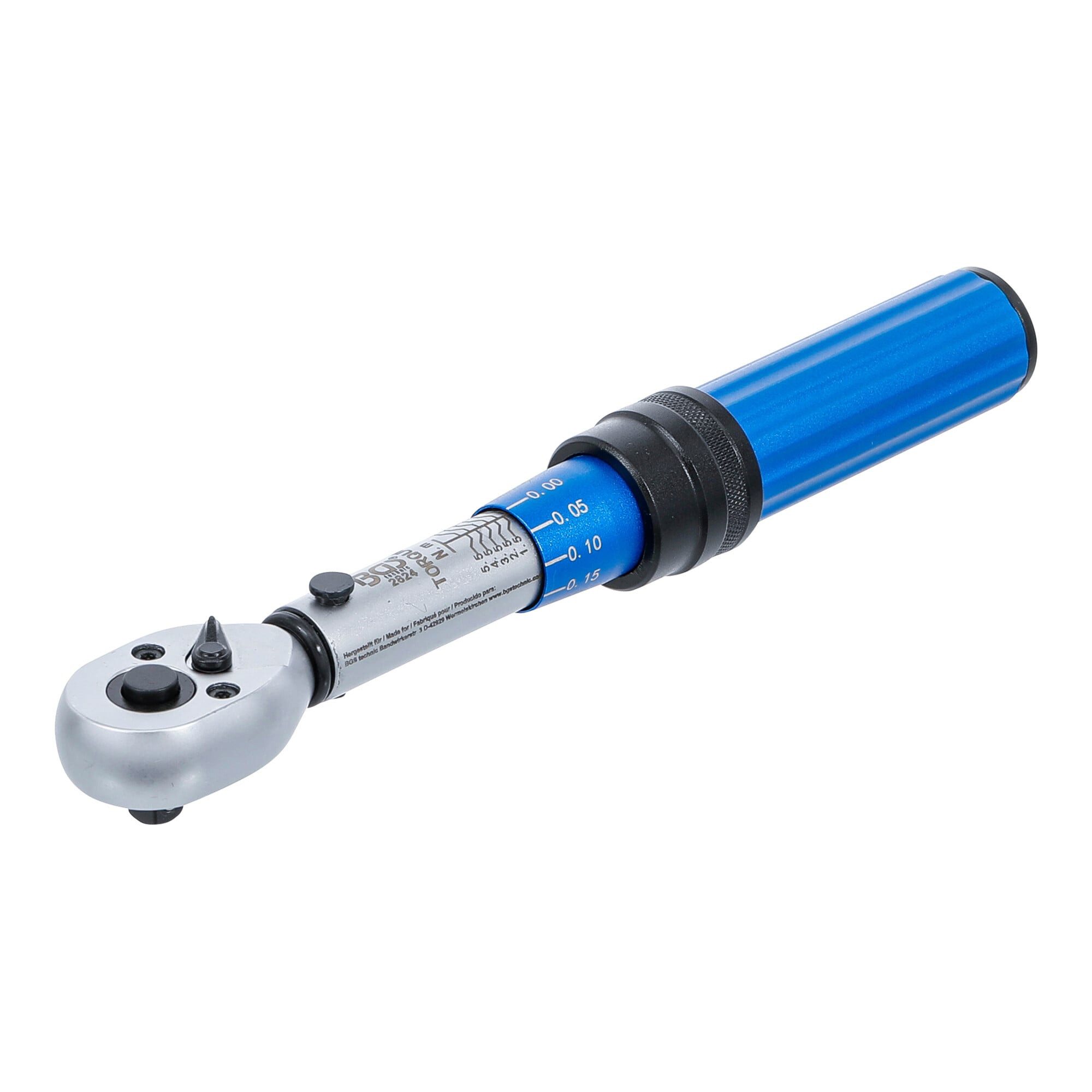 BGS technic Drehmomentschlüssel BGS Drehmomentschlüssel 2824, Abtrieb Außenvierkant 6,3 mm (1/4), 1 -