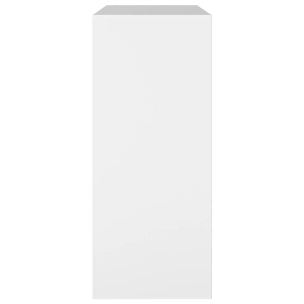furnicato Bücherregal/Raumteiler 80x30x72 cm Bücherregal Weiß