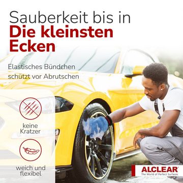 ALCLEAR 8201050 Autopflege-Set: Tiefenglanz, Trockentücher, Poliertuch & Mehr Mikrofasertuch (80% Polyester, 20% Nylon)
