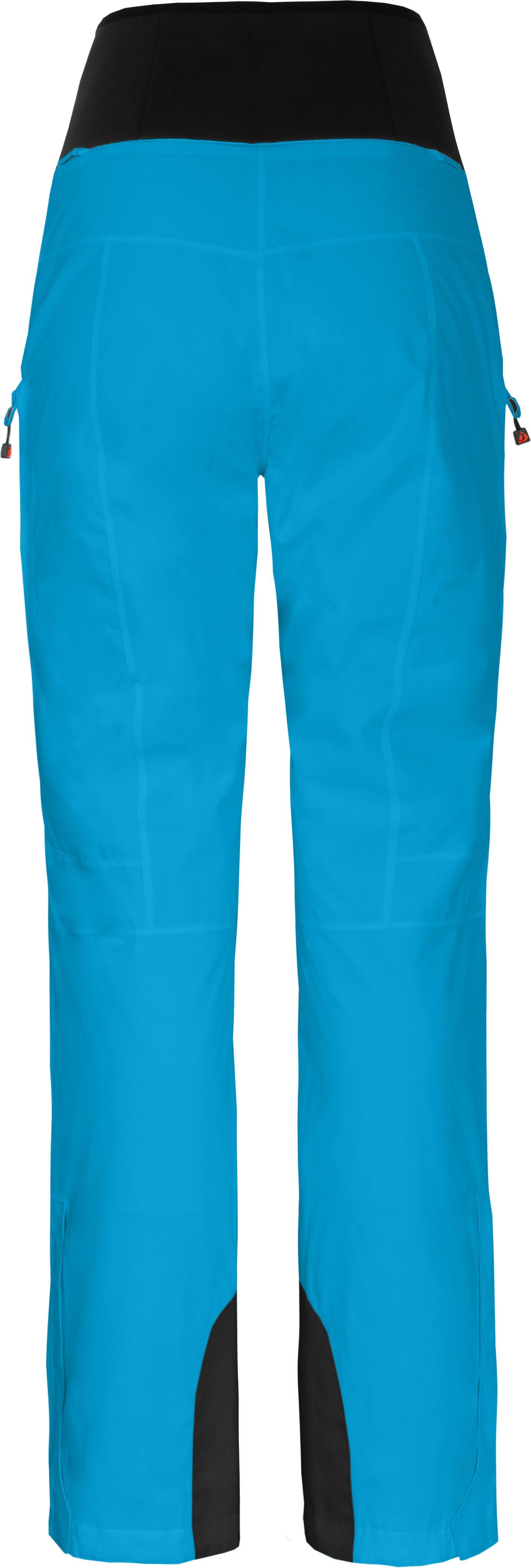 Skihose, Damen Slim Ozean Bergson MIEN Langgrößen, Wassersäule, 20000 blau wattiert, Skihose mm