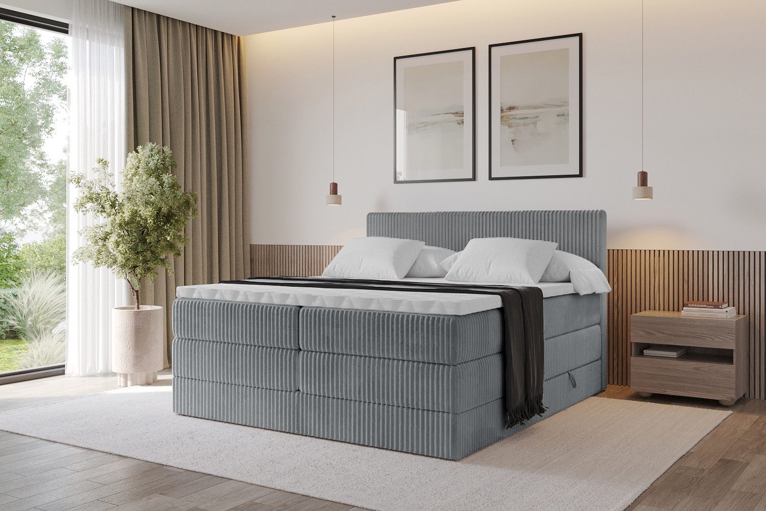 ALTDECOR Boxspringbett TOLO KING (Multipocket-Matratze H4, günstig online kaufen