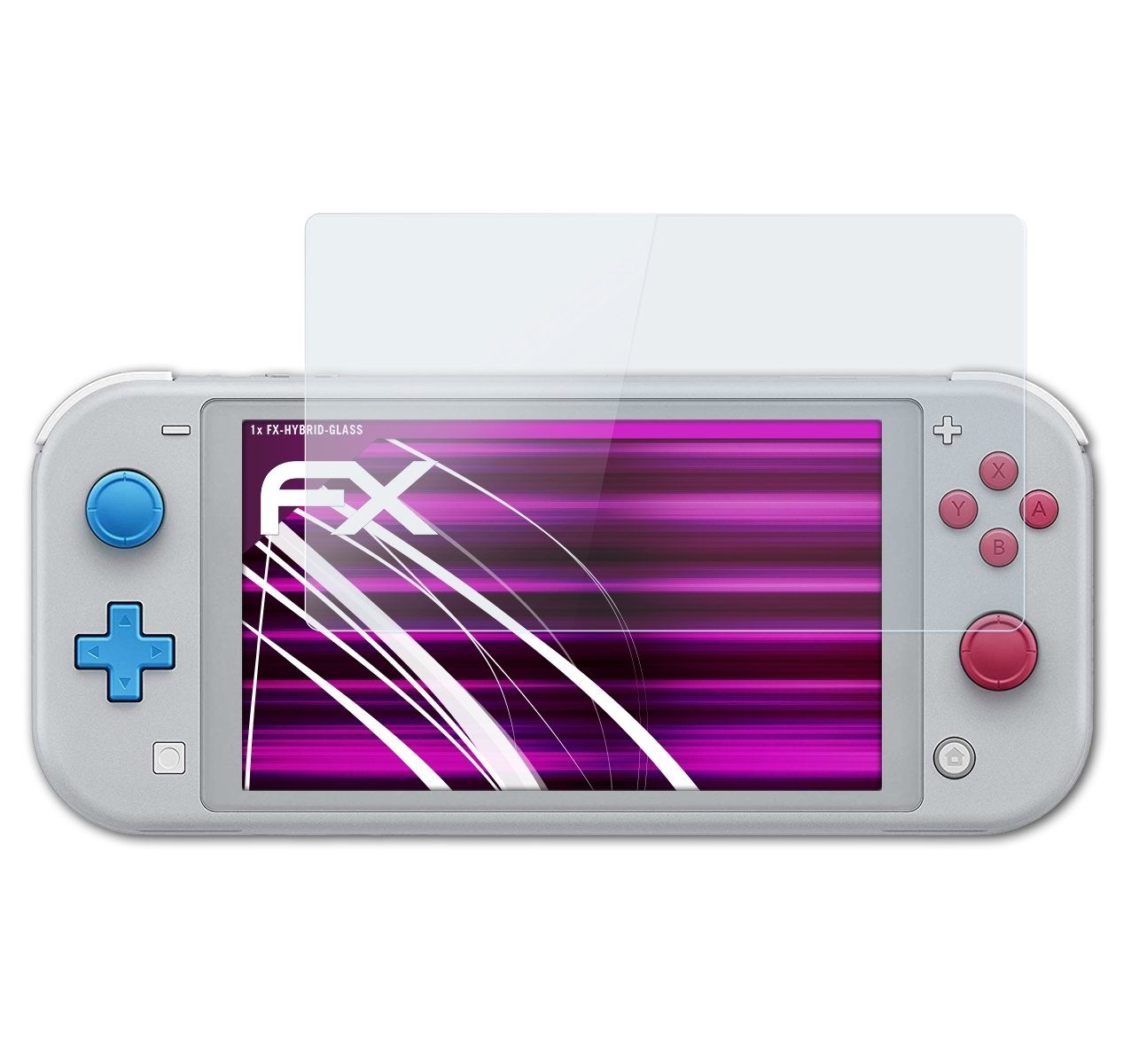 atFoliX Schutzfolie Panzerglasfolie für Nintendo Switch Lite, Ultradünn und superhart