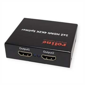 ROLINE HDMI Video-Splitter, 2fach Audio- & Video-Adapter
