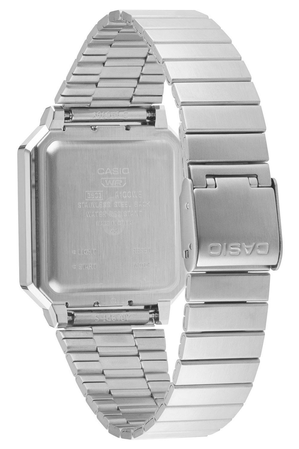 CASIO Quarzuhr VINTAGE Edgy Vintage Armbanduhr Silberfarben