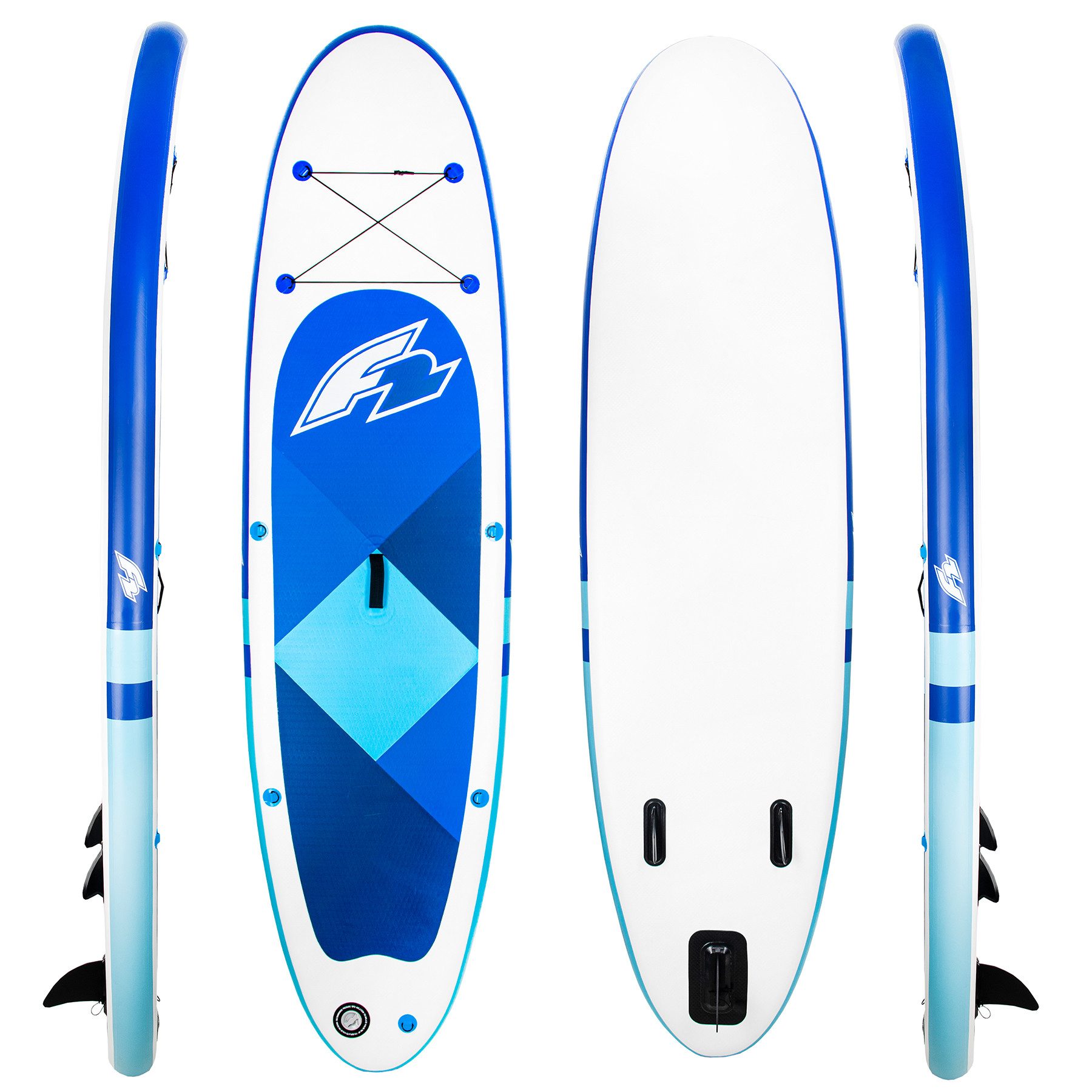 F2 SUP-Board F2 Stand Up Paddling Board Prime SUP Stand Up Paddle 10,5' Weiß - Leic