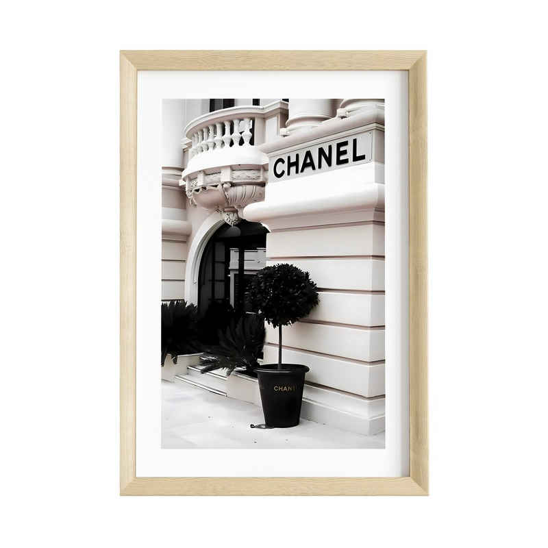 JUSTGOODMOOD Poster Premium ® Chanel Geschäft Poster · ohne Rahmen, Poster in verschiedenen Größen verfügbar