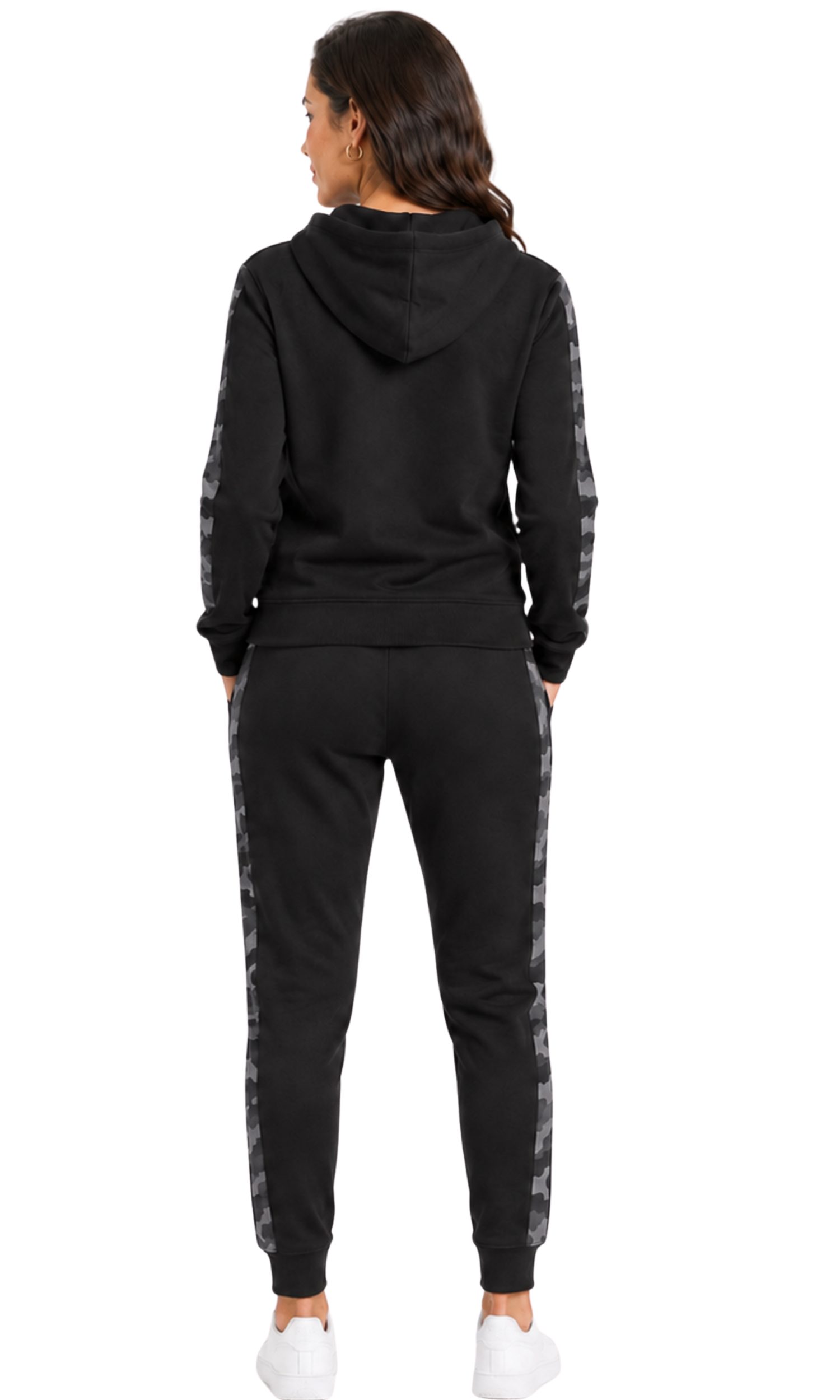 L.gonline Jogginganzug Damen Freizeitanzug, Sportlich, mit Streifen 526 (Packung, 2-tlg., im modischem Design), Fitness Freizeit Casual