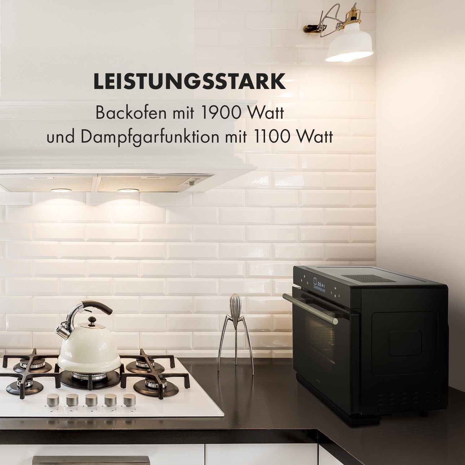 Klarstein Backofen »MasterFresh Dampfbackofen 230°C 24l Touch-Bedienfeld  schwarz« online kaufen | OTTO
