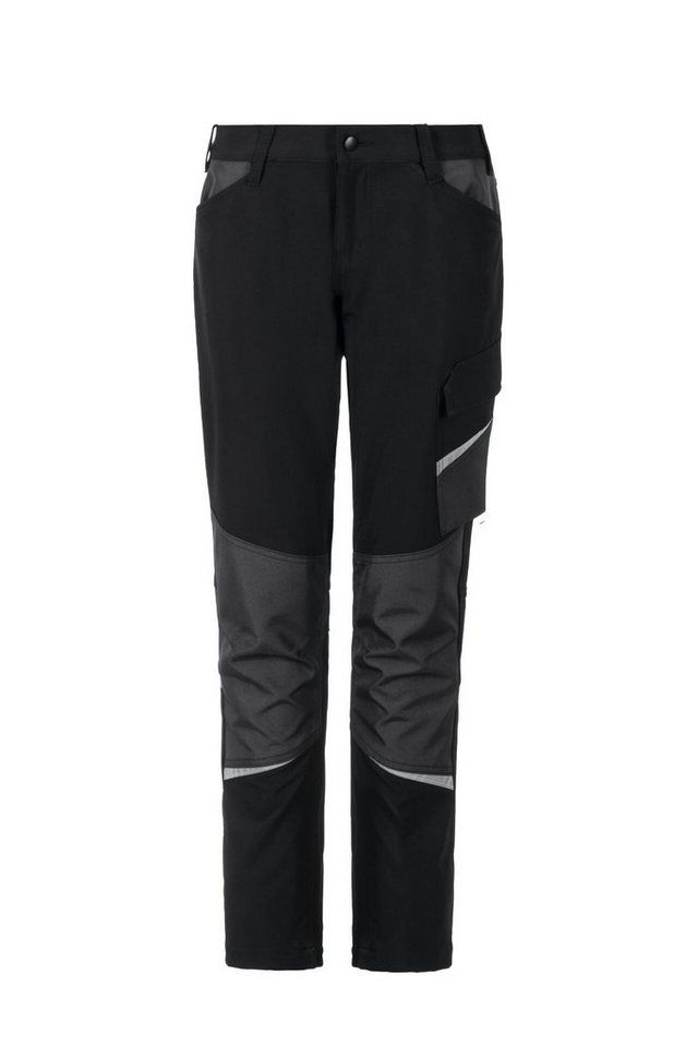Abschlag Planam Arbeitshose Vario Outdoor Hose (1-tlg) schwarz/grau 50 Größe Damen