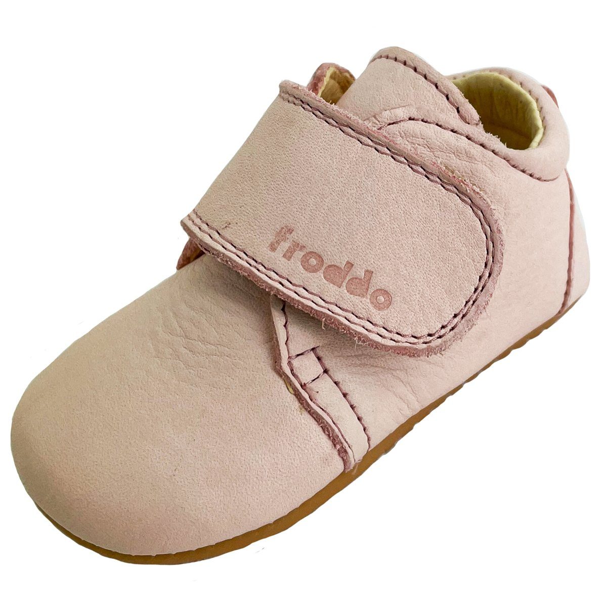 froddo® G1130005 Lauflernschuh aus Leder mit Klettverschluss Rosa