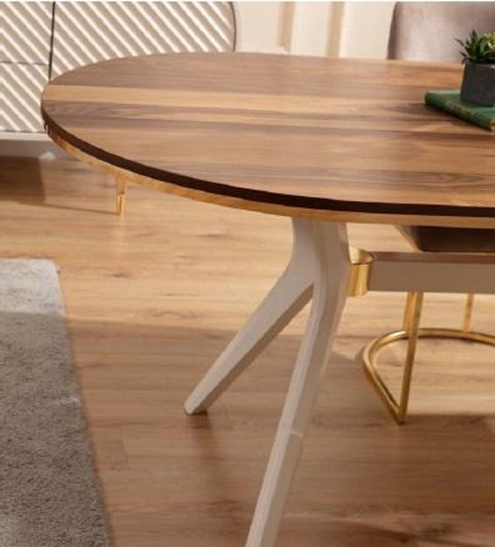 2 Esstisch Tisch JVmoebel + Einrichtung Luxus Gruppe 3tlg. Set Garnitur Stühle Esszimmer-Set