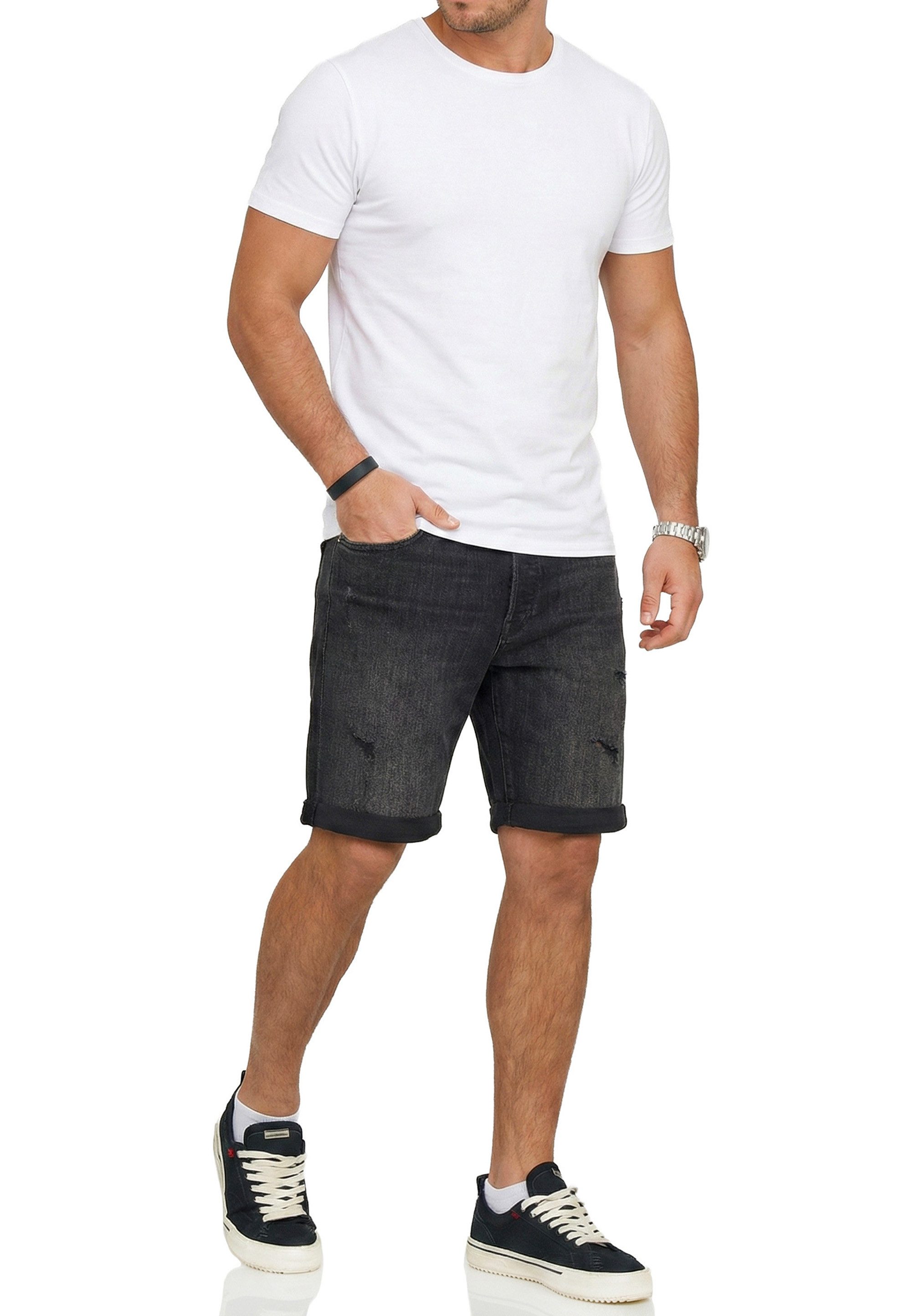 Jack & Jones Jeansshorts JJIRICK JJIINFINITY SHORTS Kurze Jeanshose im 5-Pocket-Stil Casual Denim Pants mit Waschung – Bild 5 von 5