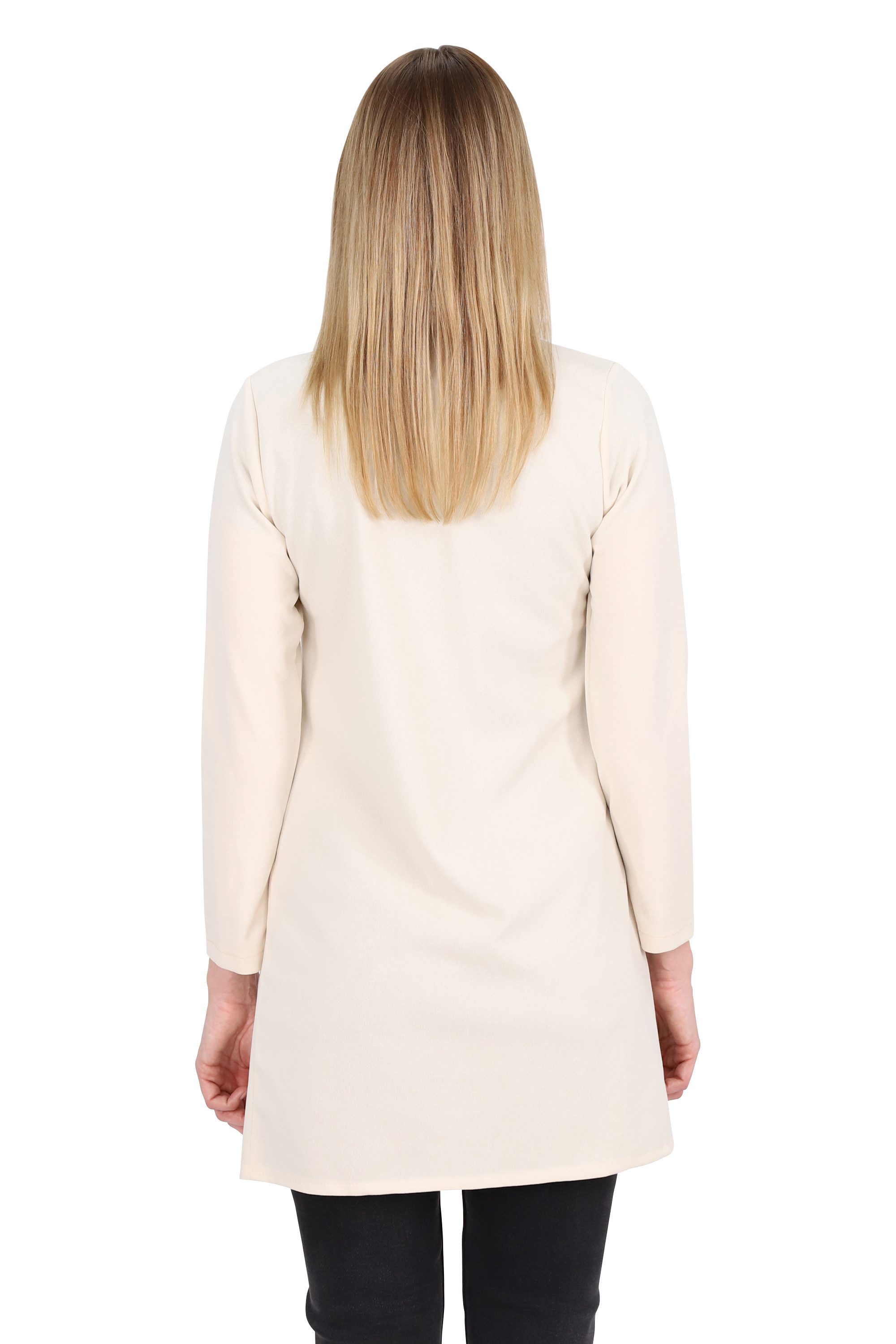 malito more than fashion Jackenblazer Long Blazer 6041 offener Long Blazer