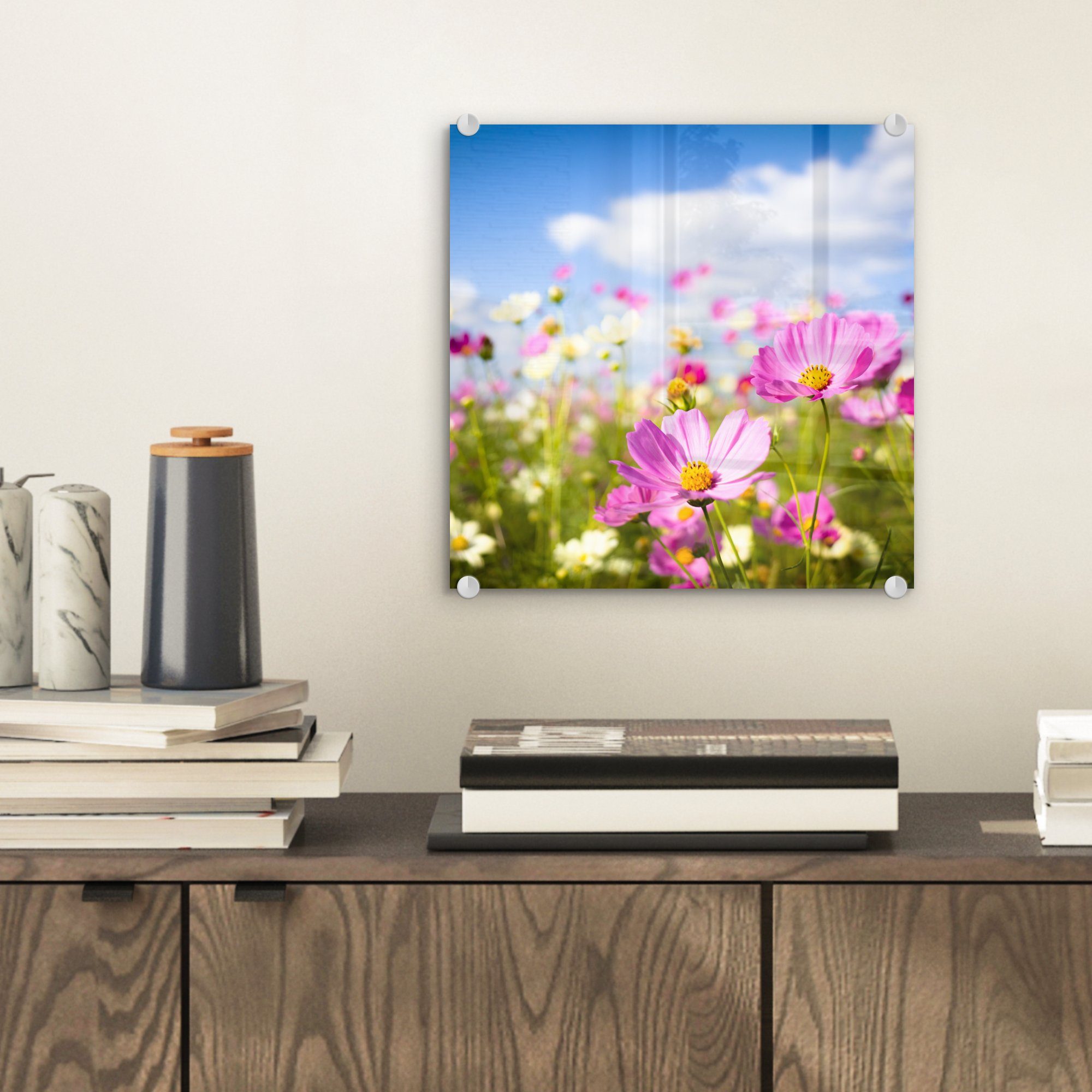 MuchoWow Acrylglasbild Blumen - Wiese - günstig online kaufen