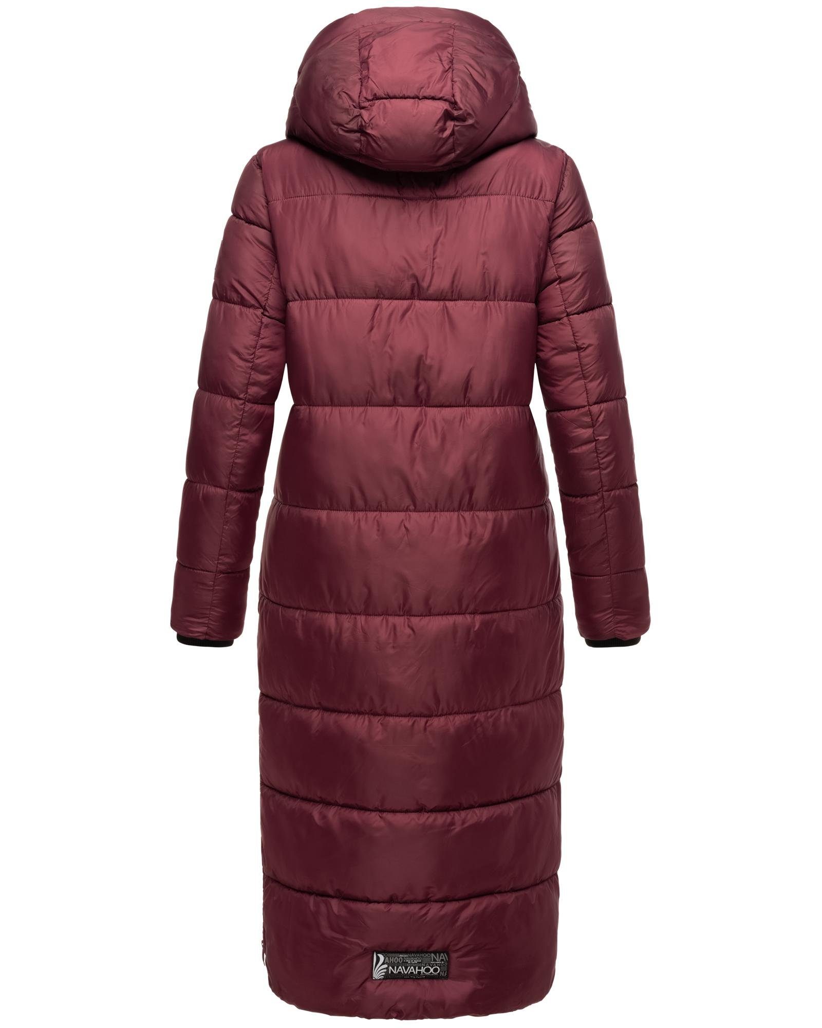 Navahoo Steppmantel Waffelchen Wintermantel mit Gehschlitzen und Kapuze – Bild 3 von 5