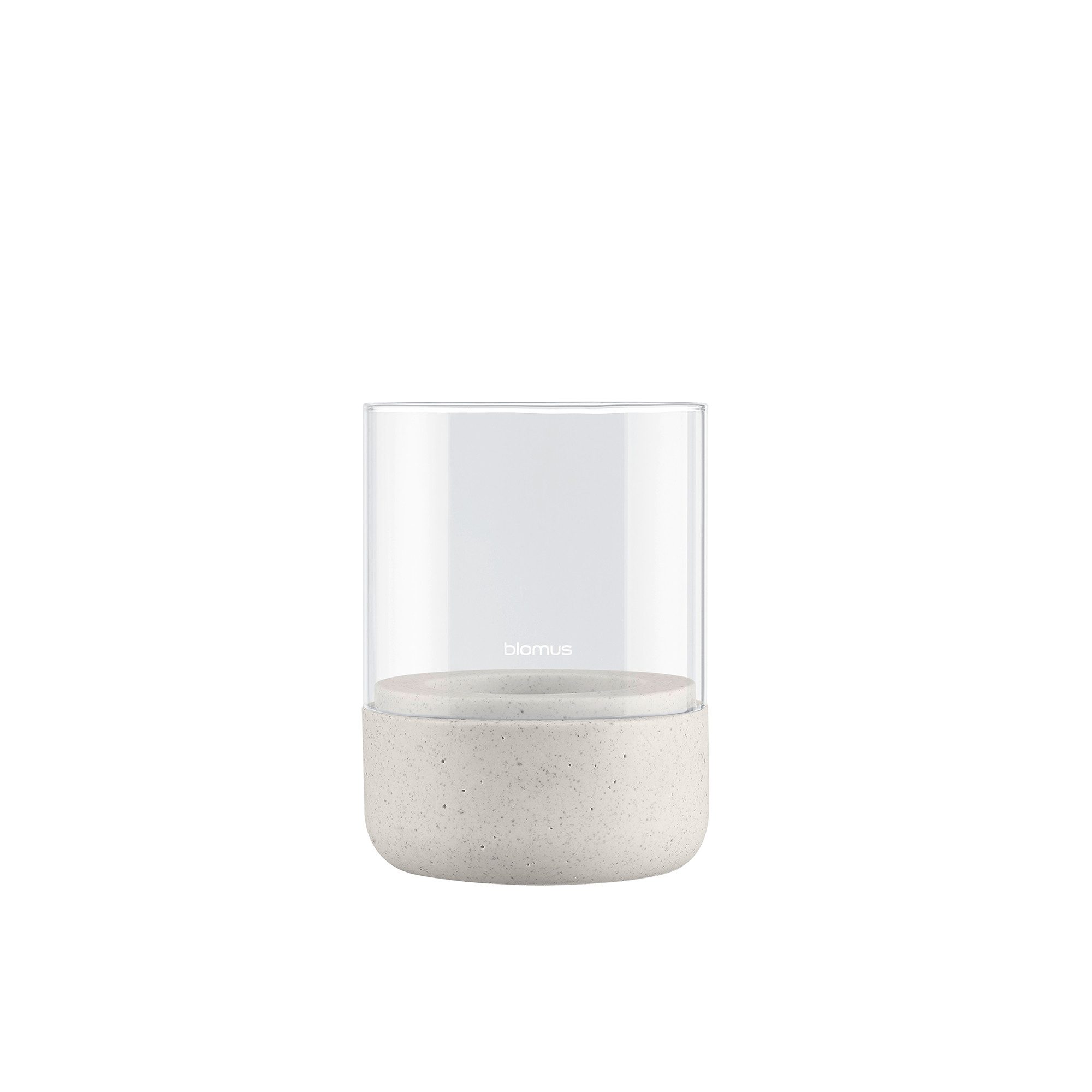 blomus Windlicht -CALMA- Glas Kerzenhalter, Stimmungslicht: modernes Deko-Design (1 St), Exklusive Betonoptik, Handgefertigt, Verschiedene Größen & Farben